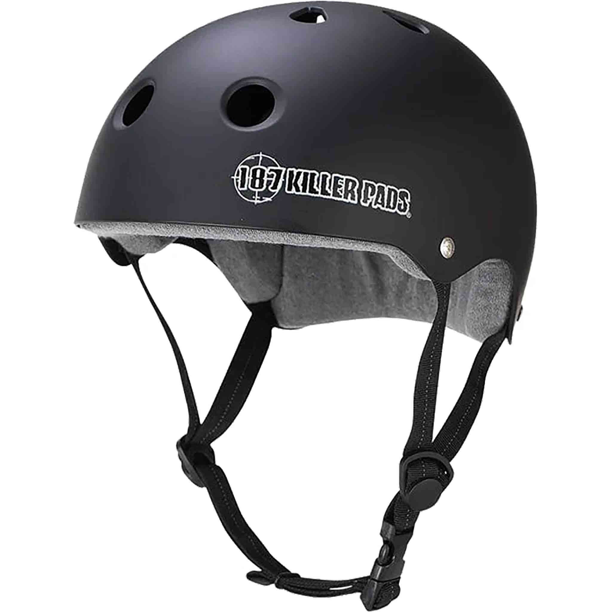 187 Pro Skate Helmet With Sweatsaver Black Skateboard Helmet