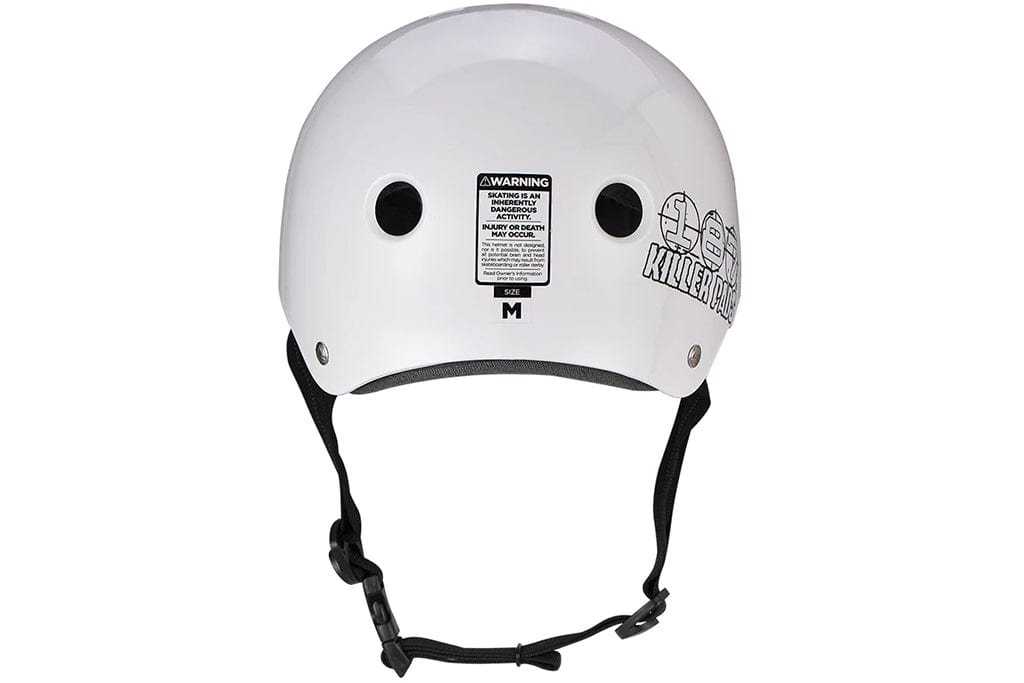 187 Pro Skate Helmet With Sweatsaver White Skateboard Helmet