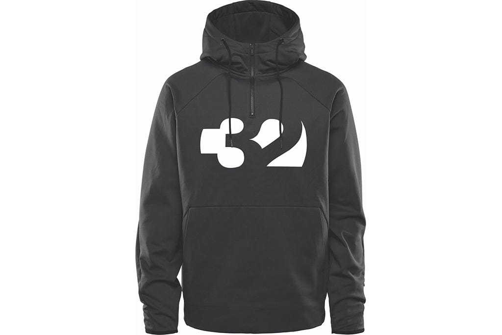 32 Franchise Tech Hoodie Black Mens Thermal