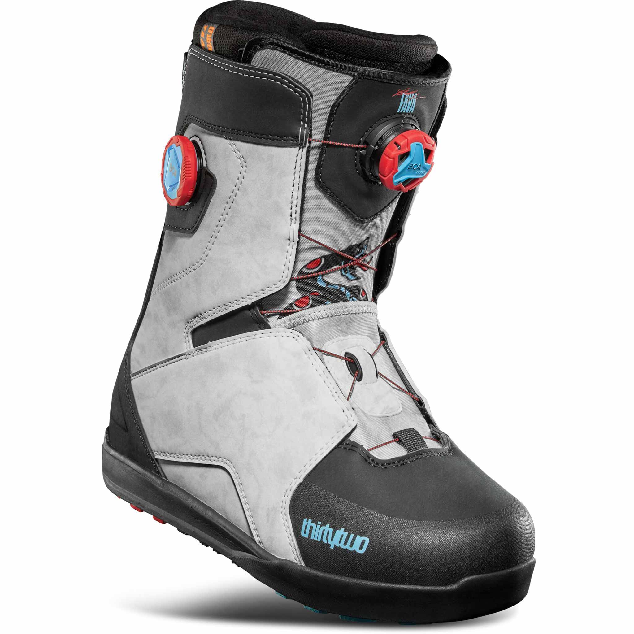 32 Lashed Double Boa Fava Snowboard Boot Black Blue 2026 Mens Boots