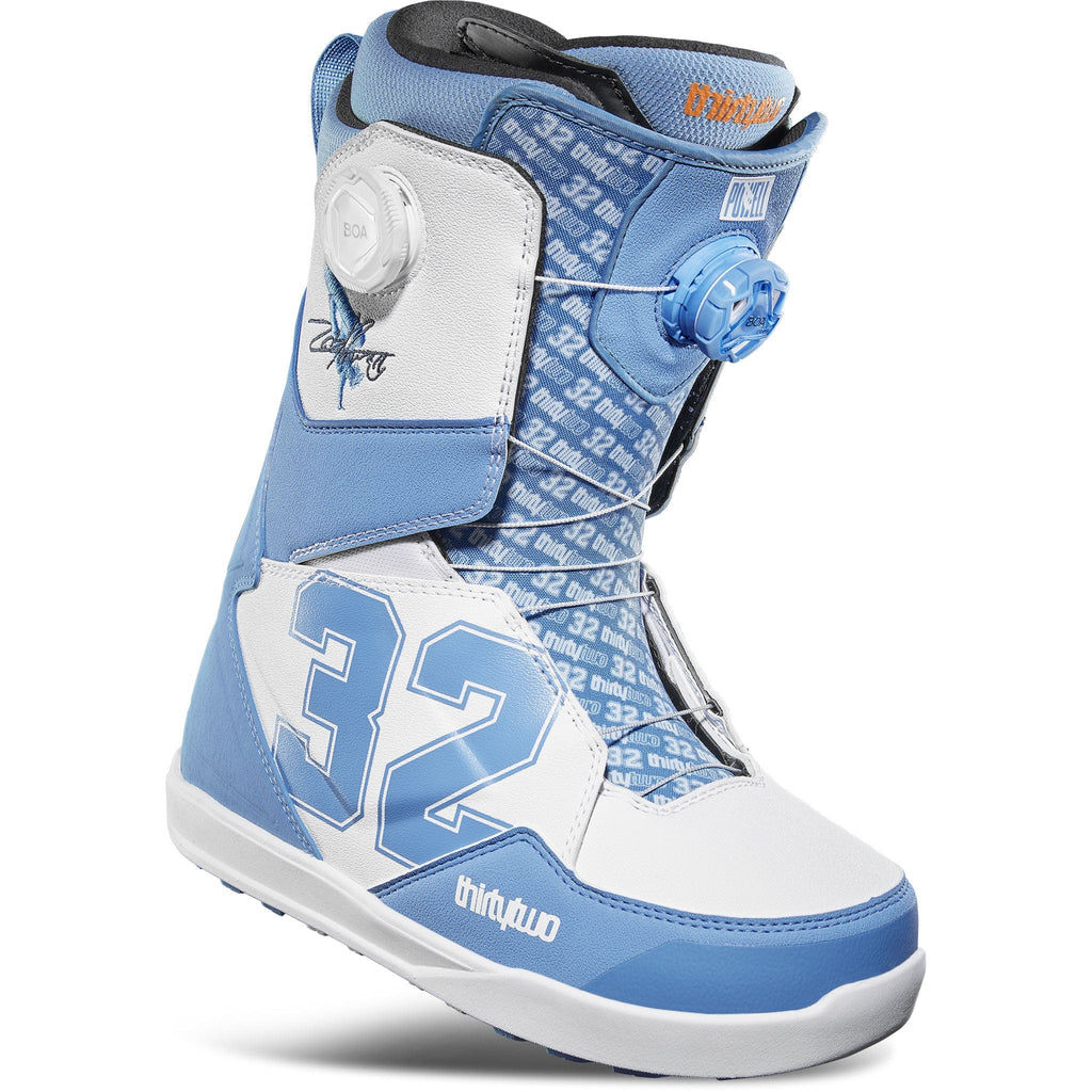 32 Lashed Double Boa Powell Blue White Snowboard Boots 2024 Mens Boots