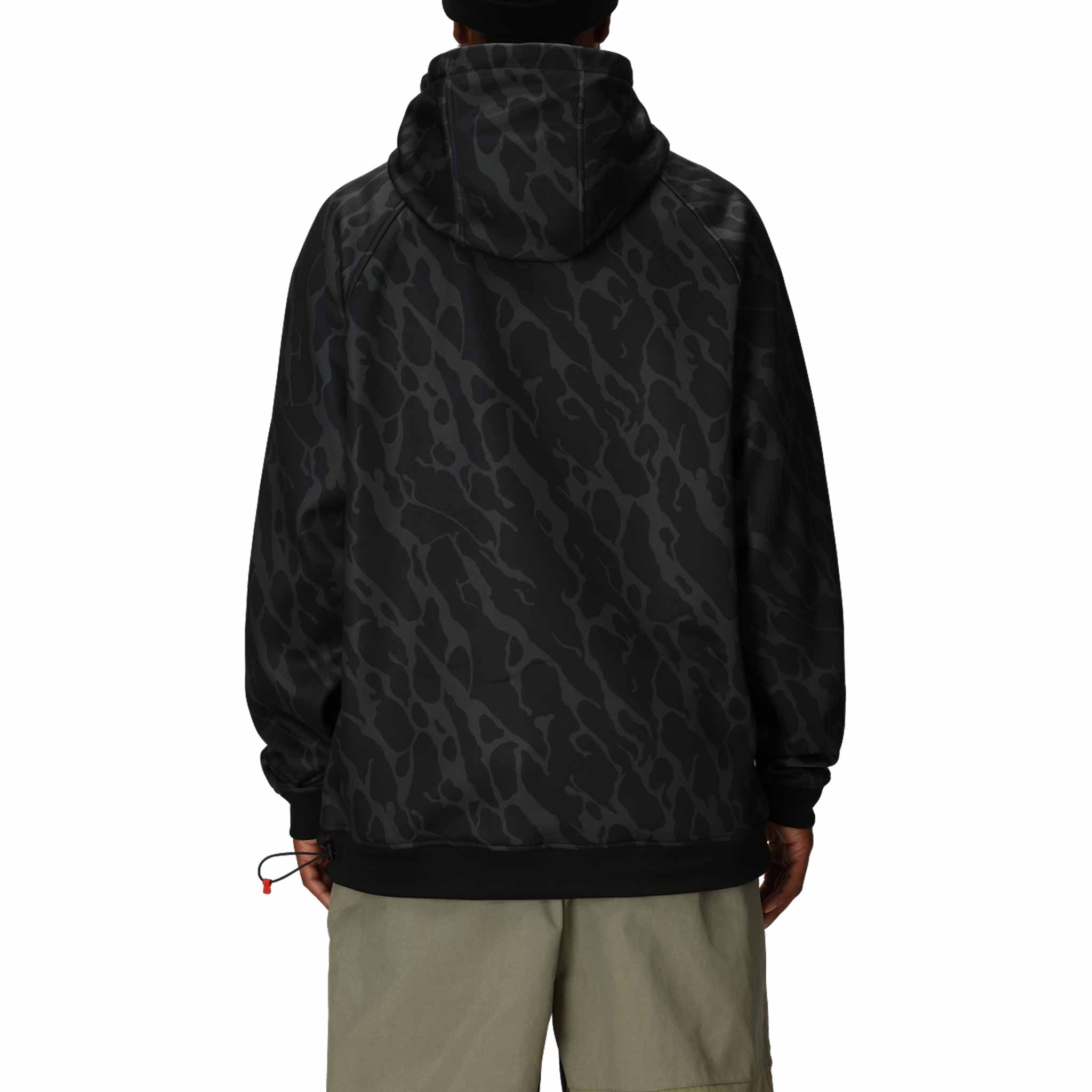 686 Bonded Fleece Hoody Black Fracture Print 2026 Sweatshirts