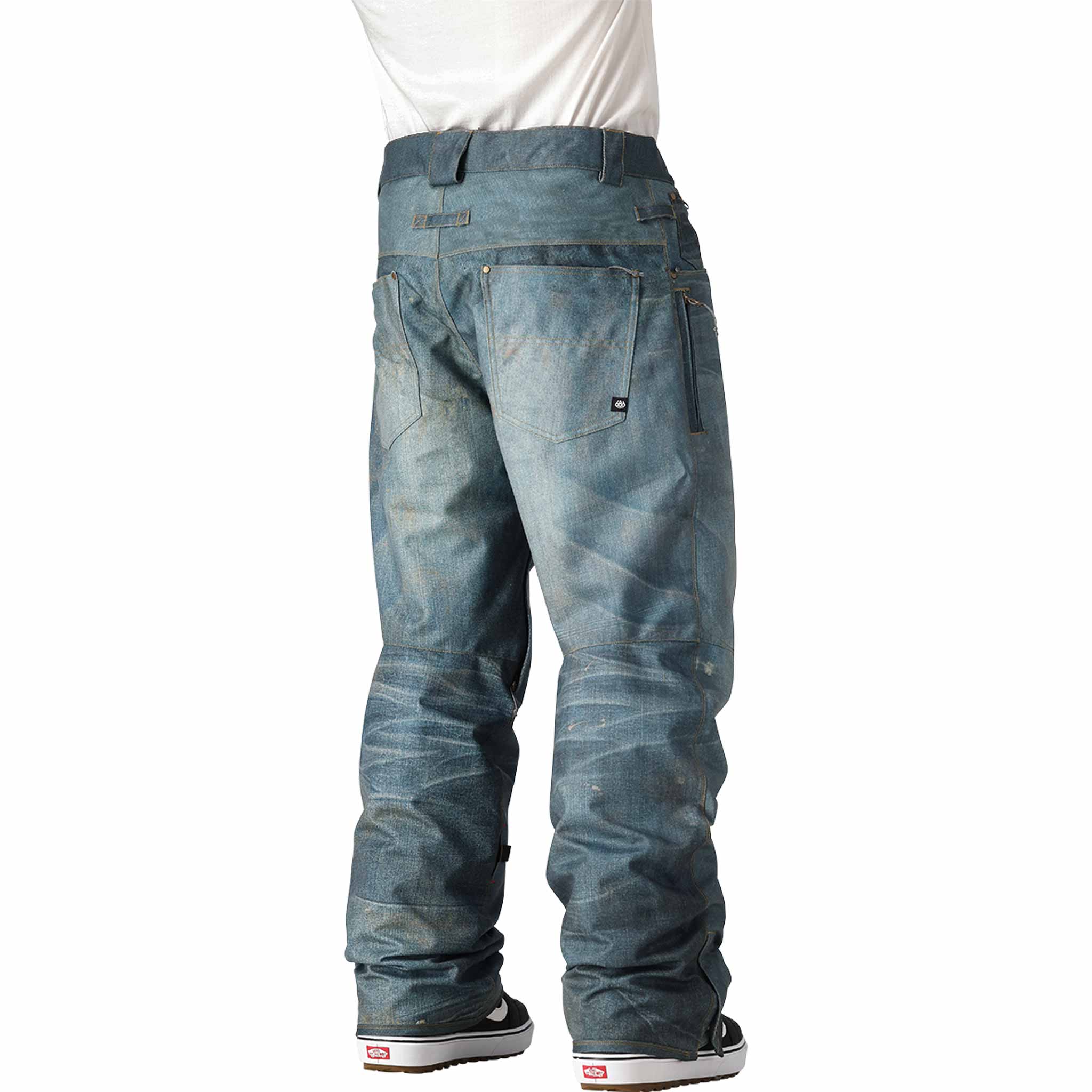 686 Deconstructed Denim Insulated Pant Indigo Denim 2026 Mens Snowboard Pants