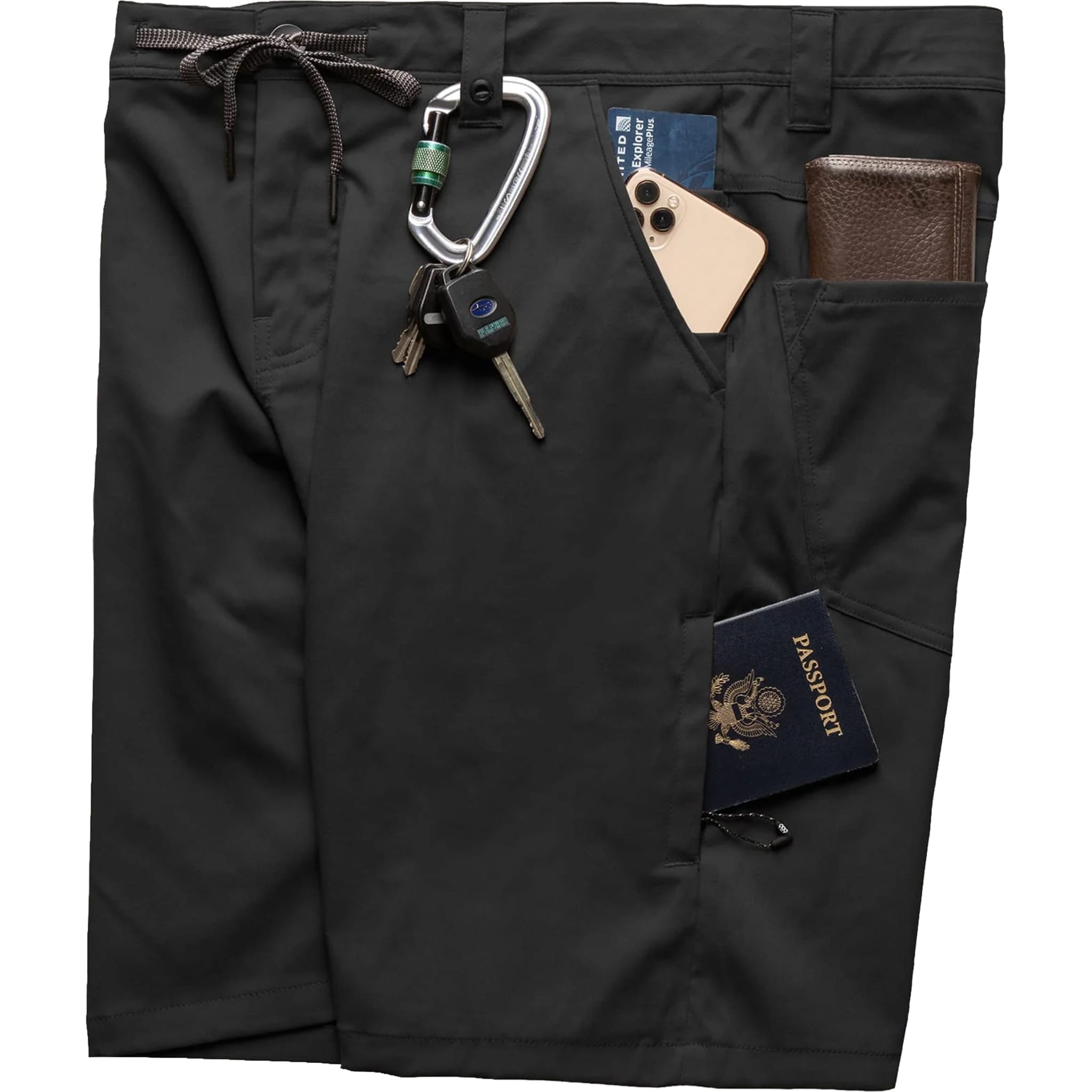 686 Everywhere Hybrid Short Relaxed Fit Black Shorts