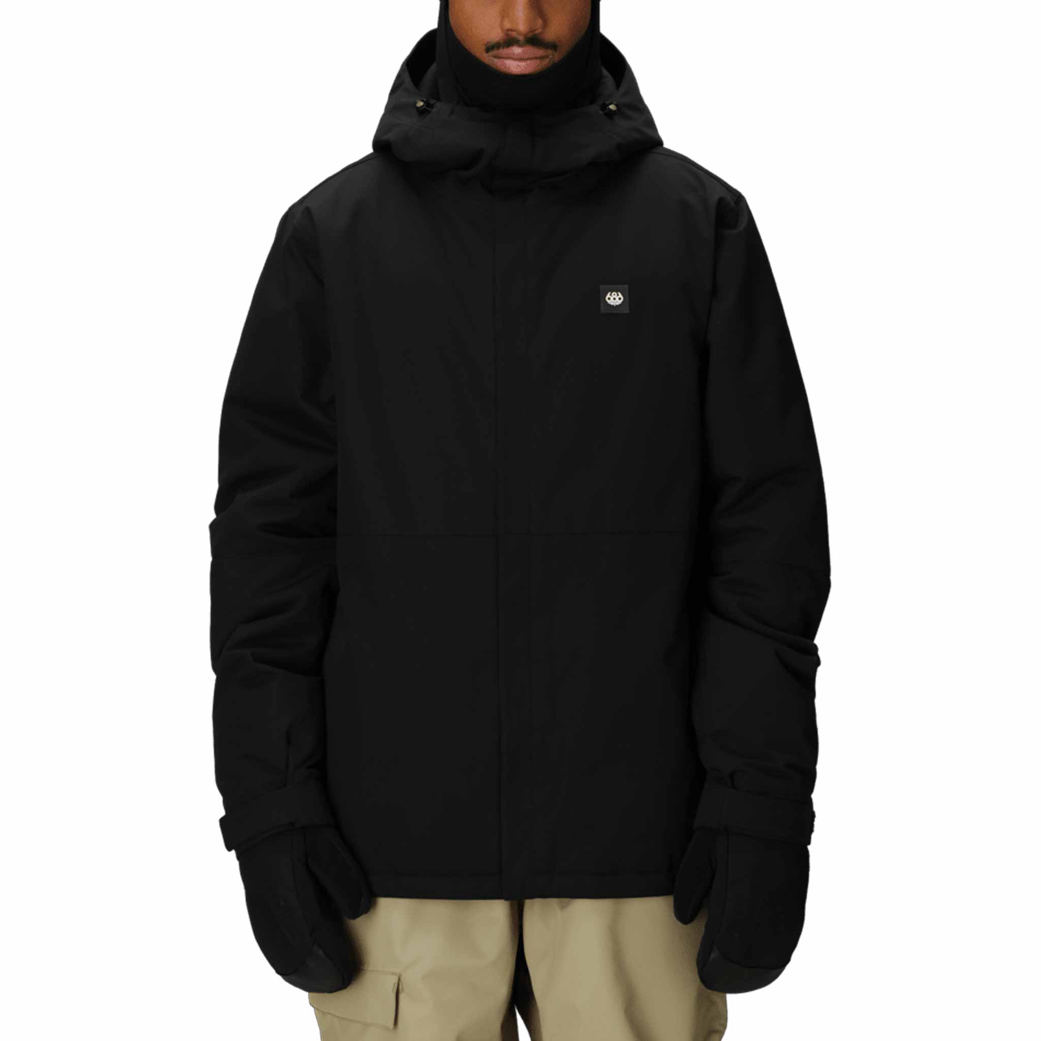 686 Foundation Insulated Jacket Black 2026 Mens Snowboard Coat