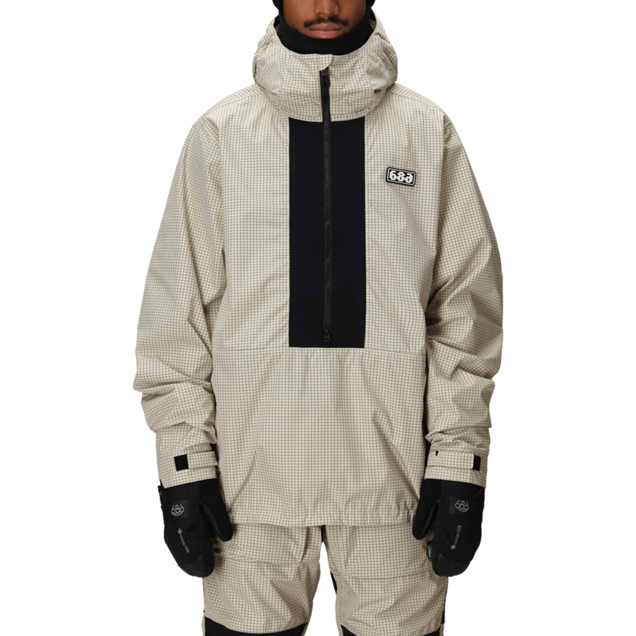 686 Ghost 2.5L Anorak Limestone Ripstop 2026 Mens Snowboard Coat