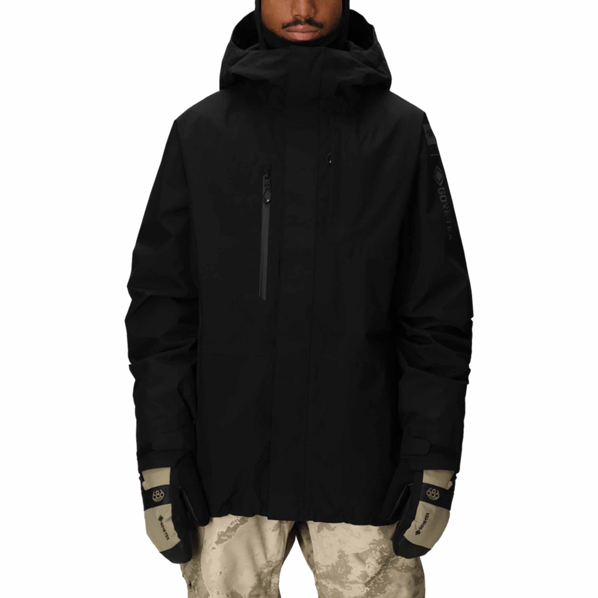686 Gore-Tex Core Insulated Jacket Black 2026 Mens Snowboard Coat