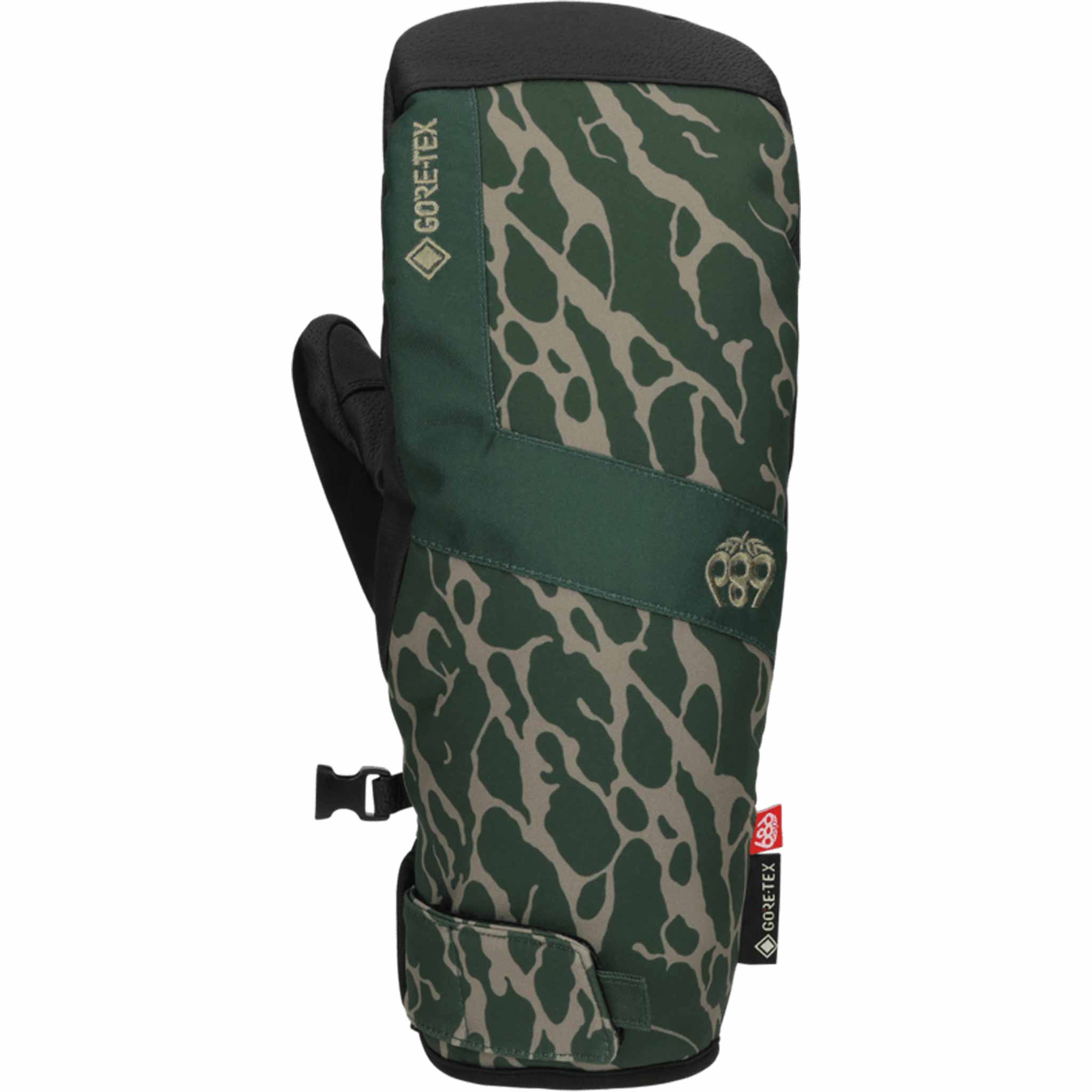 686 Gore-Tex Linear Under Cuff Mitt Moss Green Fracture 2026 Gloves & Mitts