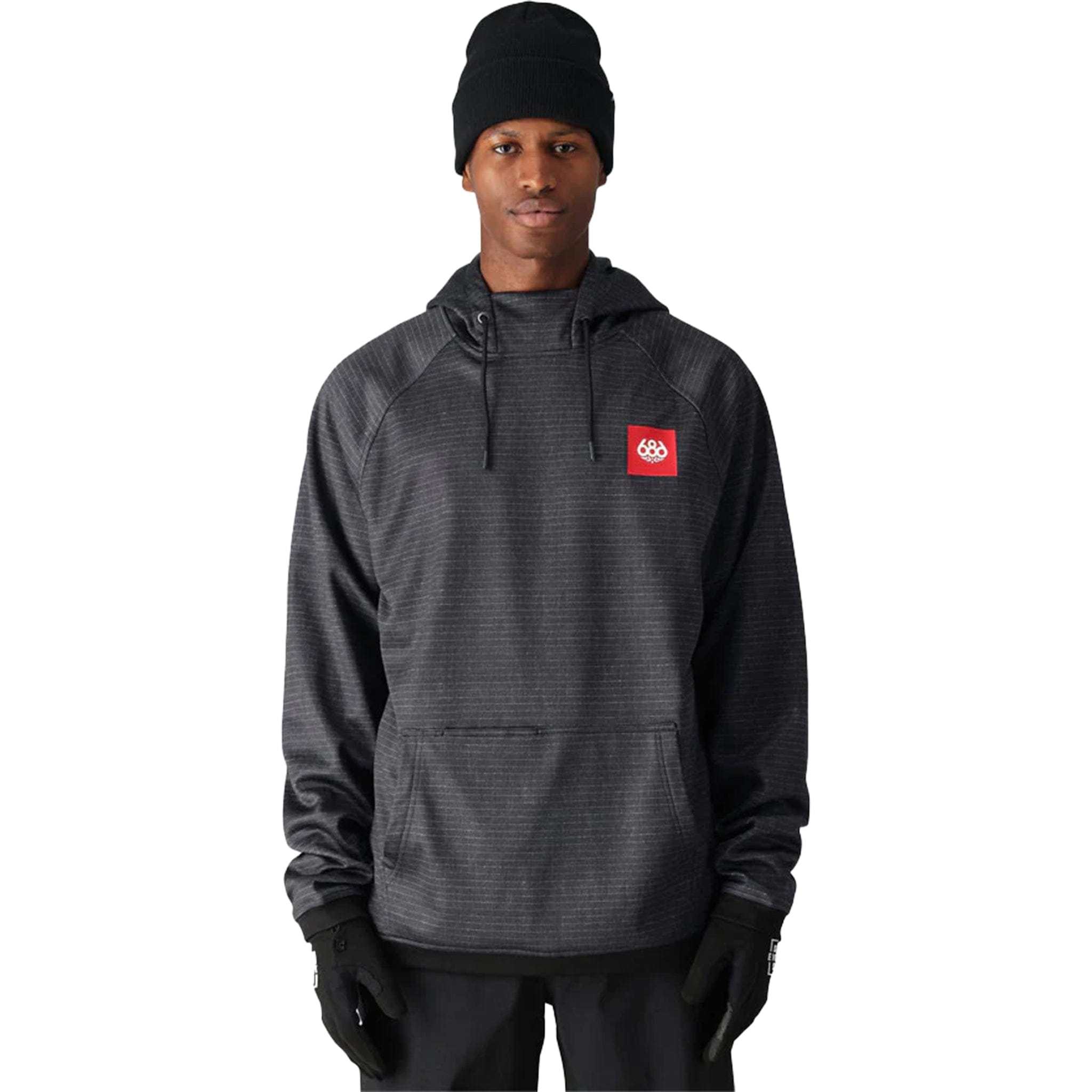 686 Men's Bonded Fleece Hoody Black Ripstop Mens Thermal