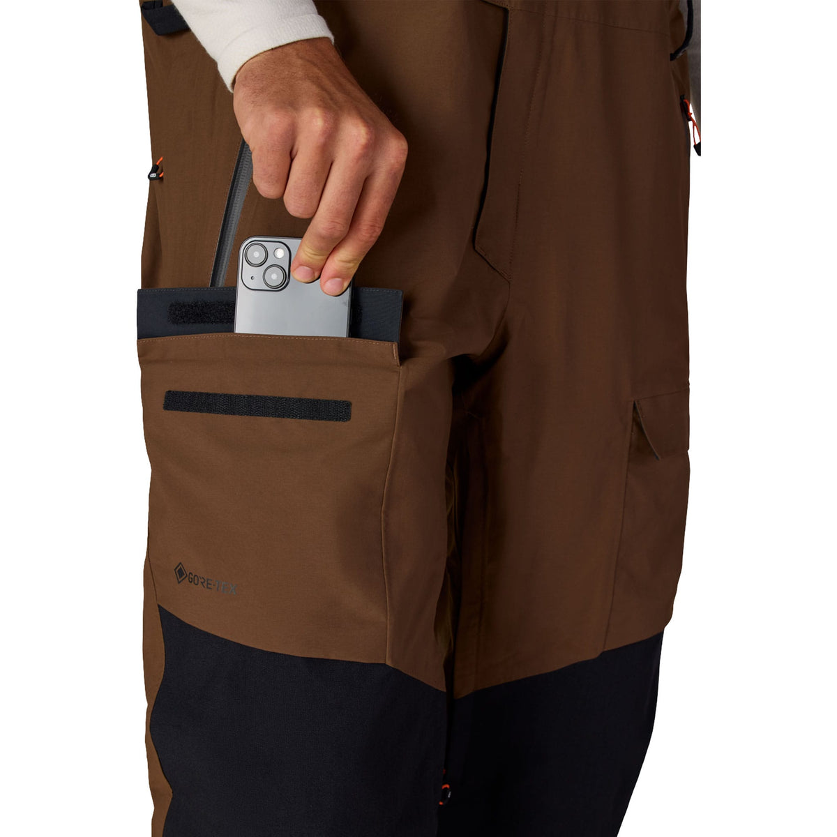 686 Men's Gore-Tex Dispatch Shell Bib Dark Earth 2027 Mens Snowboard Pants