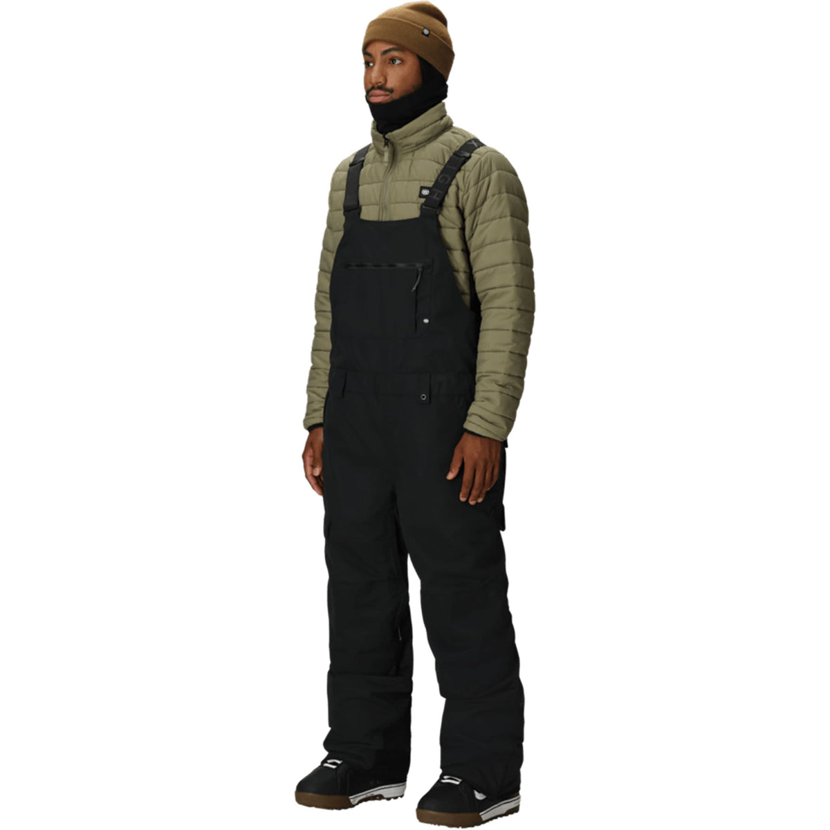 686 Men's Hot Lap Insulated Bib Black 2027 Mens Snowboard Pants