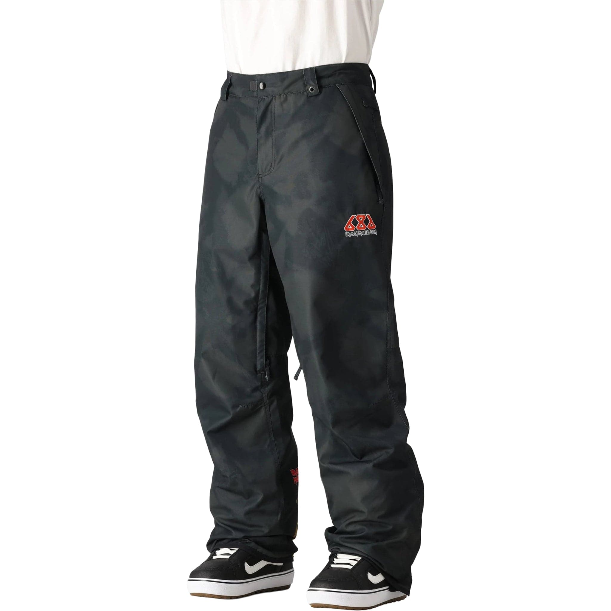 686 Men's Standard Pant Iron Maiden Eddies Black Mens Snowboard Pants