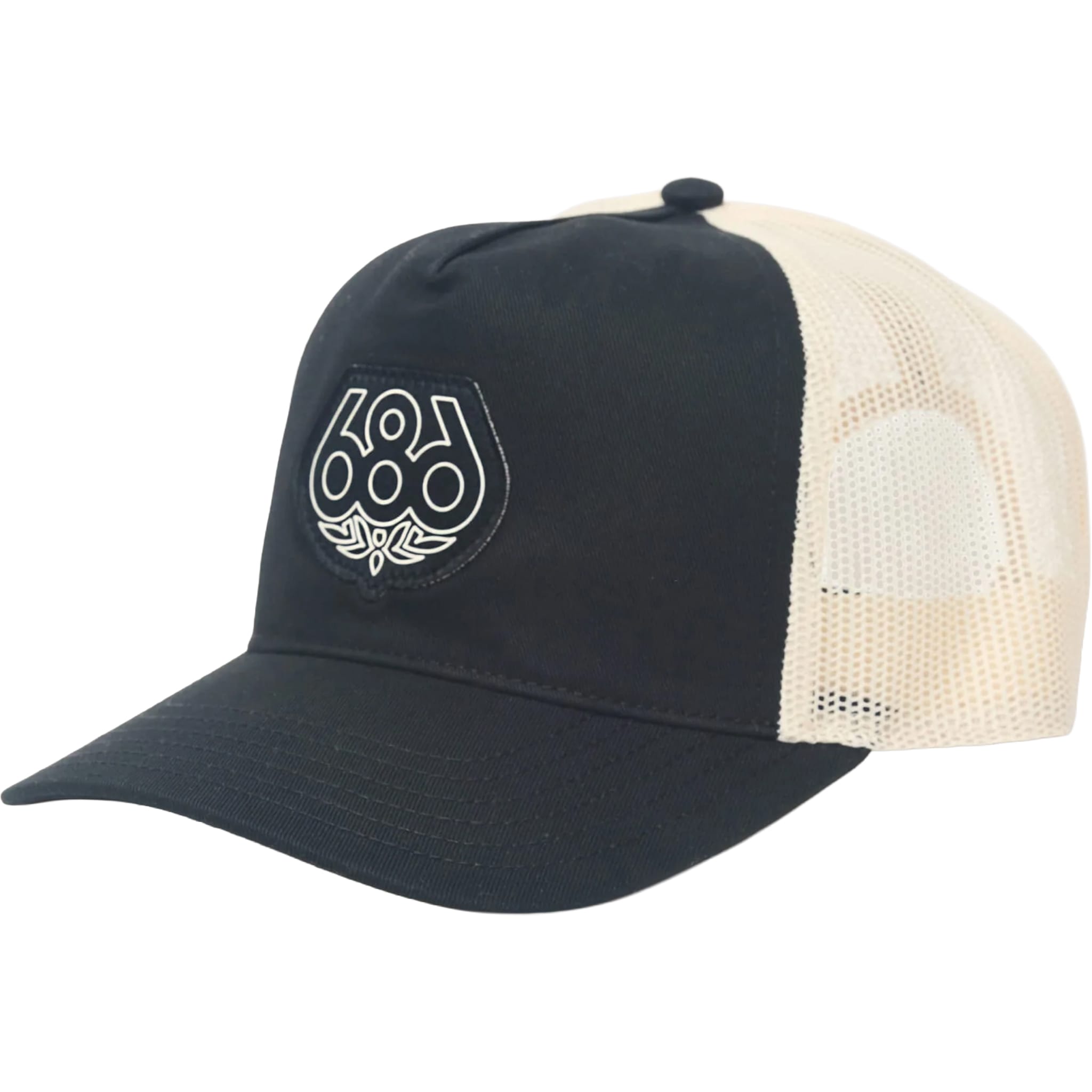 686 Mid-Pro Wreath Unstructured 5 Panel Mesh Hat Black Hats