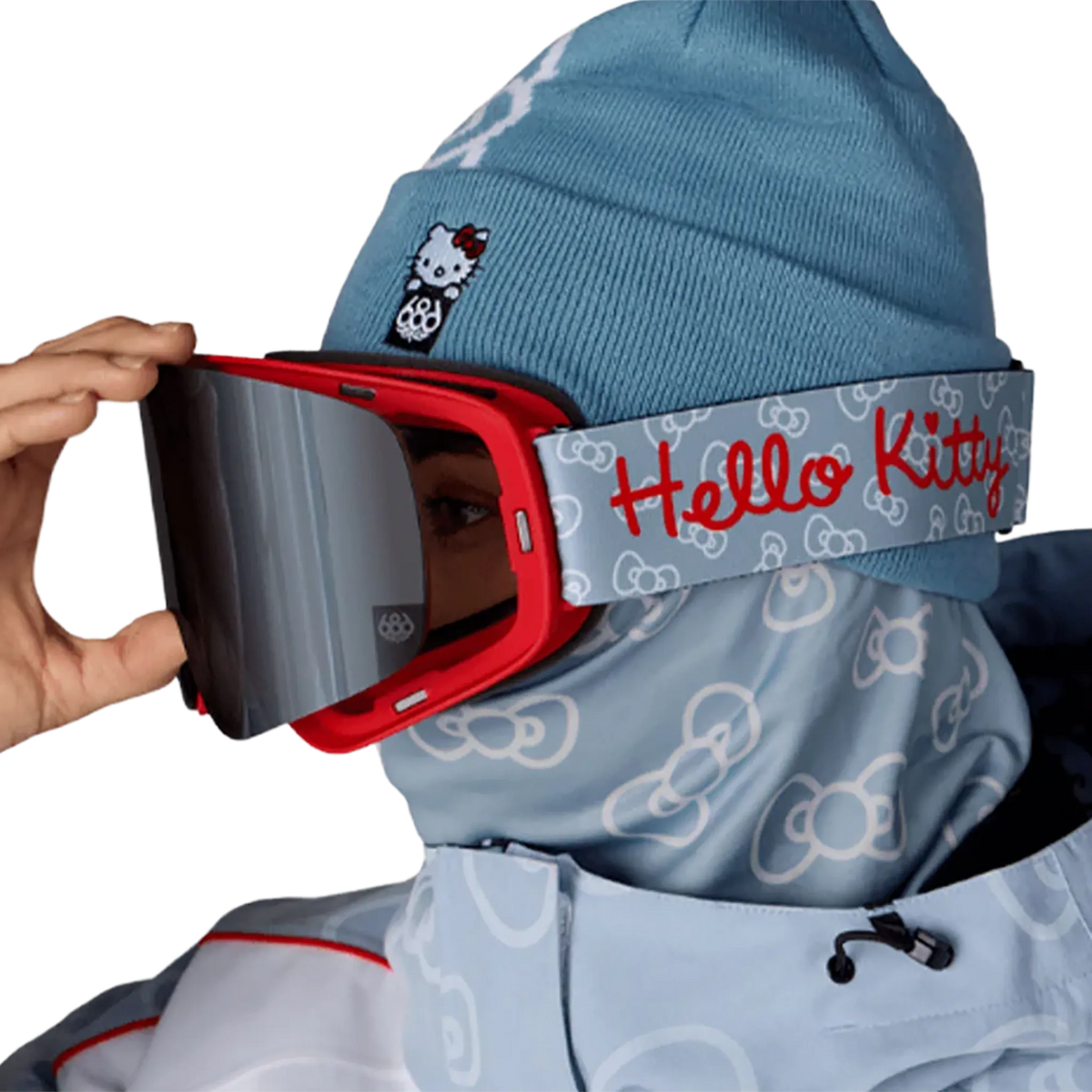 686 Smarty Magnetic Goggle Pack Hello Kitty Blue Solar Mirror Silver Mirror 2027 Goggles
