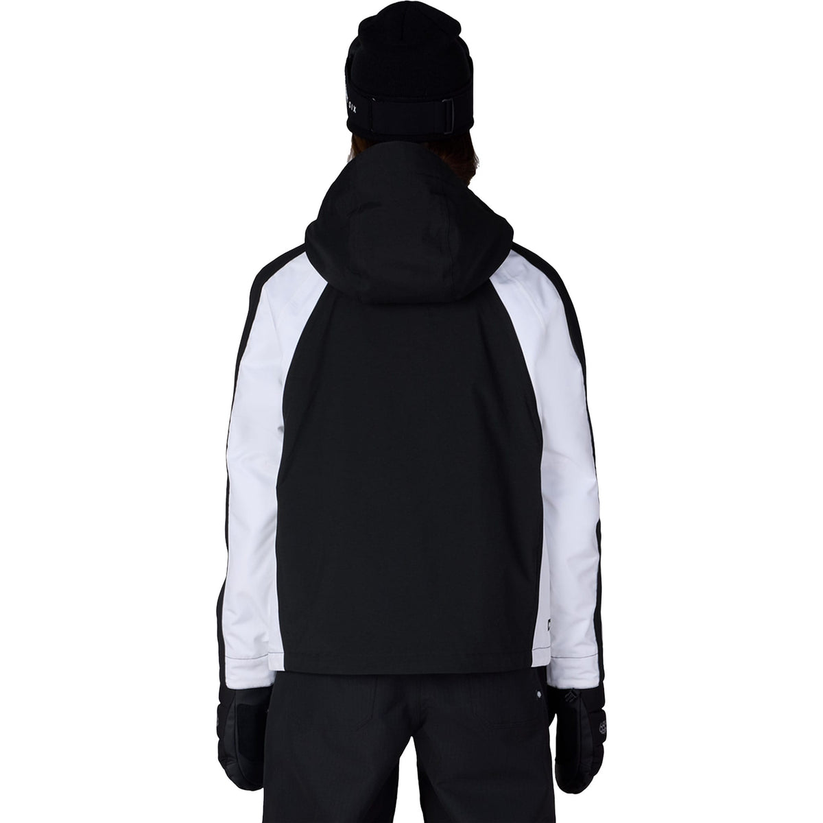686 Women's Hologram Shell Jacket Black White Colorblock 2027 Womens Snowboard Jackets