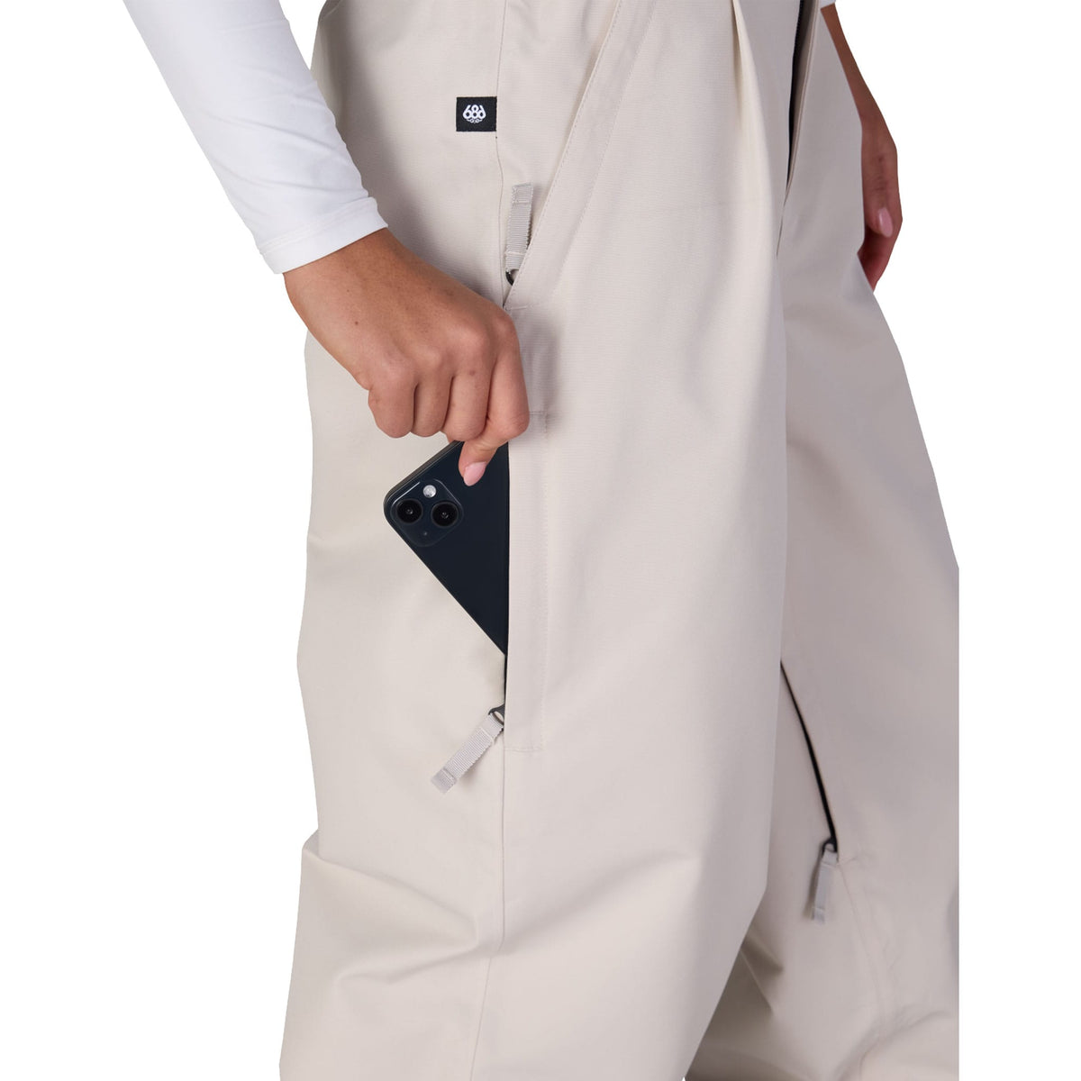 686 Women's Outline Shell Pant Limestone Heart 2027 Womens Snowboard Pants