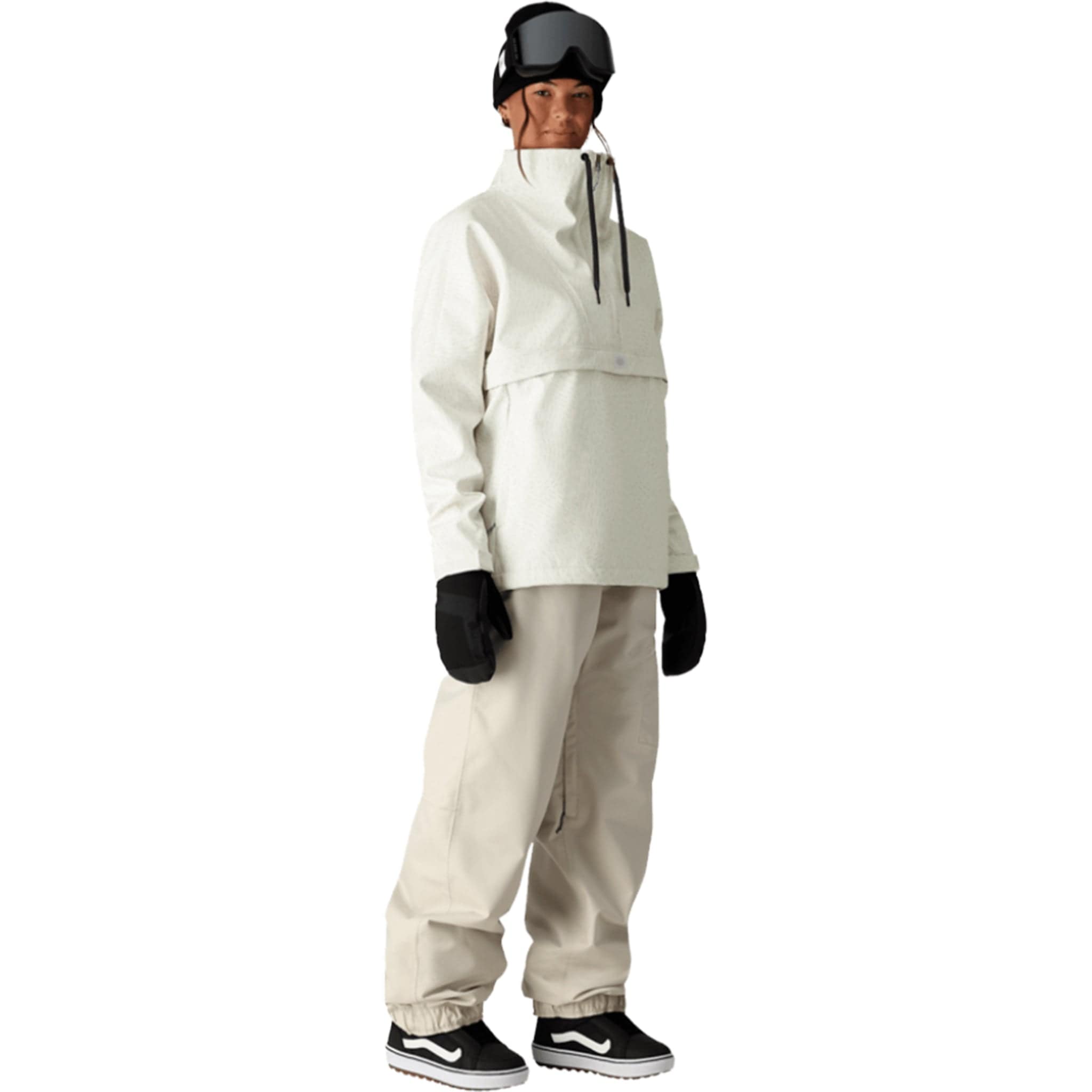 686 Women's Waterproof Anorak White Swirl Womens Snowboard Jacket