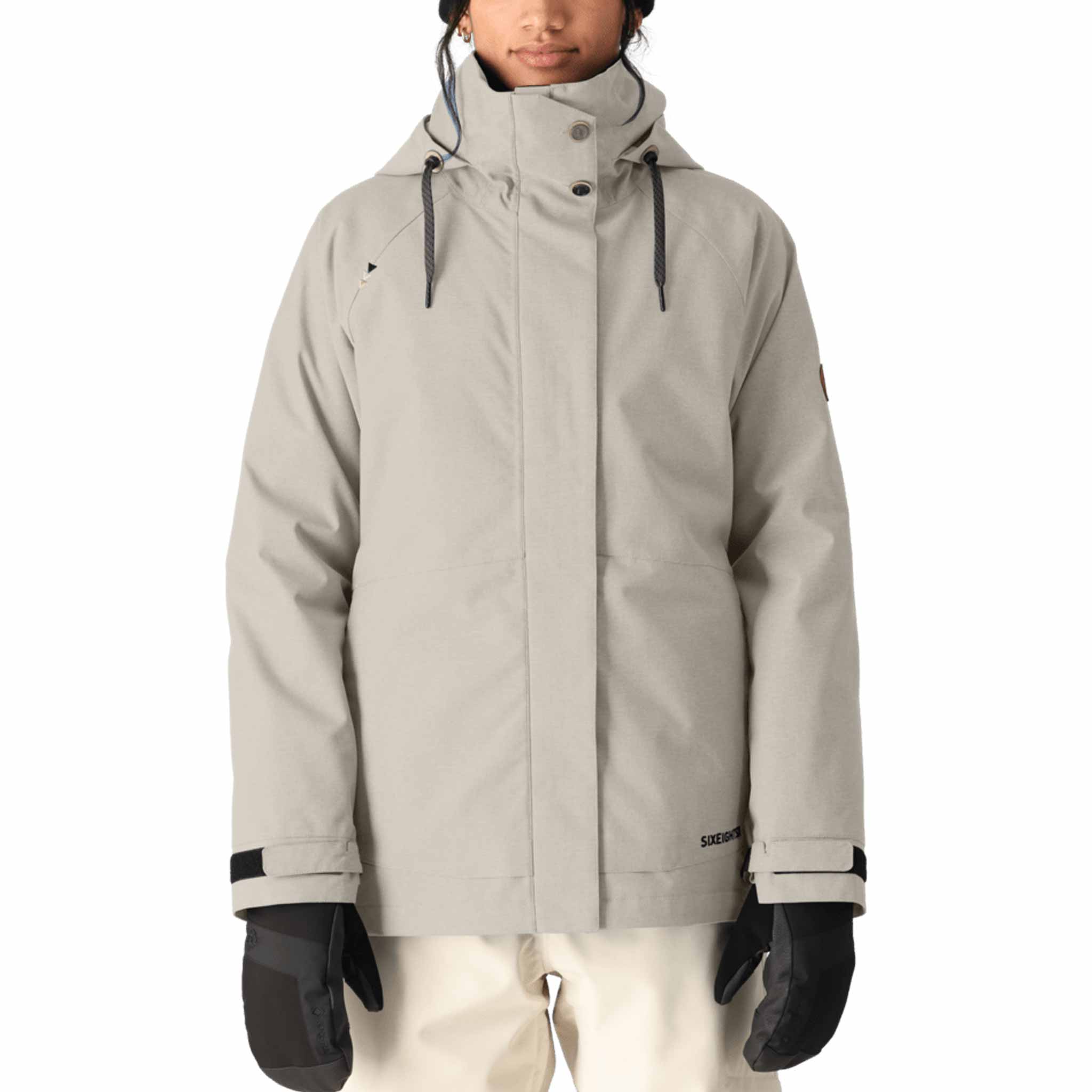 686 Womens Smarty 3 in 1 Spellbound Jacket Limestone Dobby 2026 Womens Snowboard Jacket