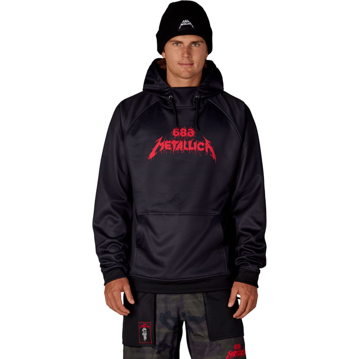 686 X Metallica Bonded Fleece Pullover Hoody Black 2027 Sweatshirts