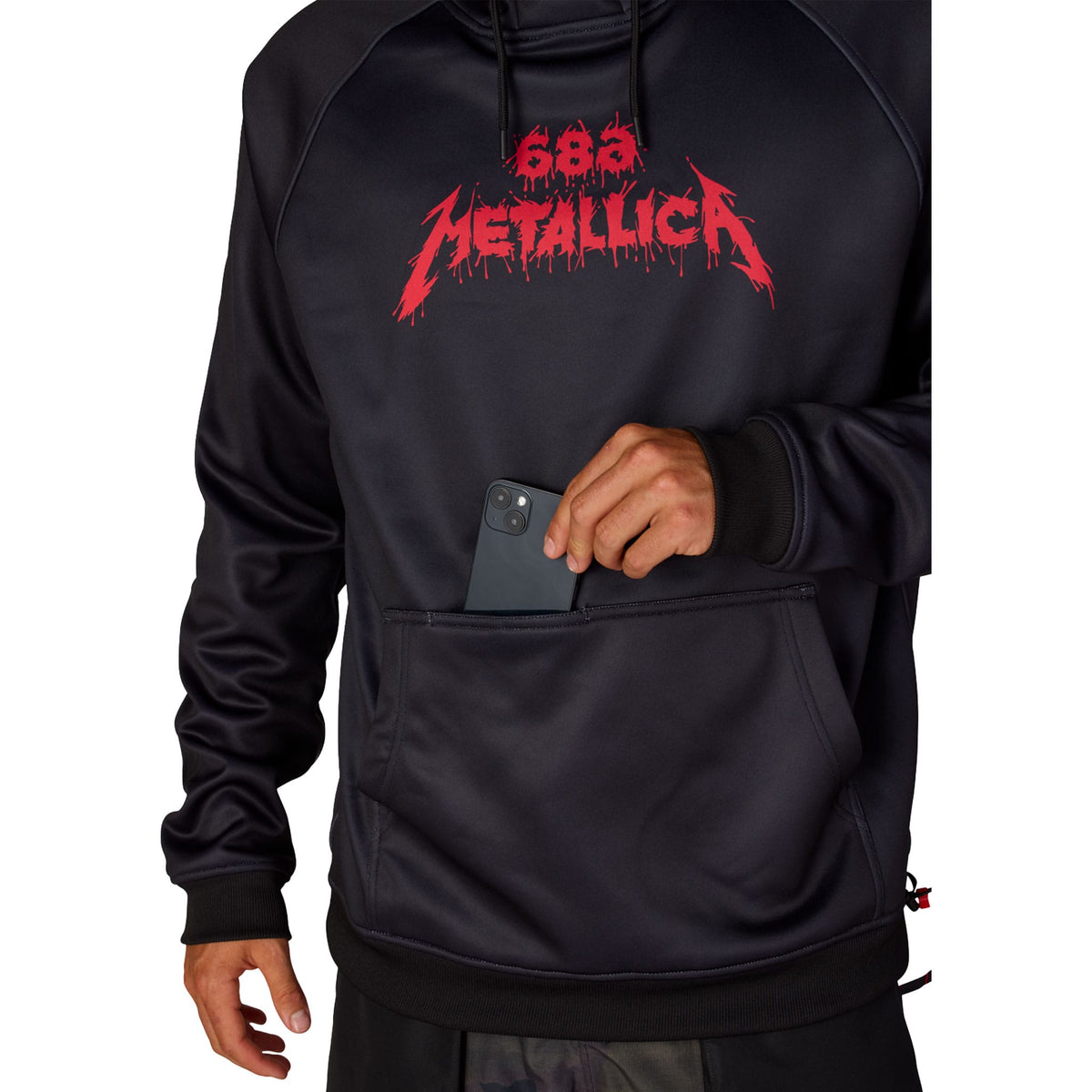 686 X Metallica Bonded Fleece Pullover Hoody Black 2027 Sweatshirts