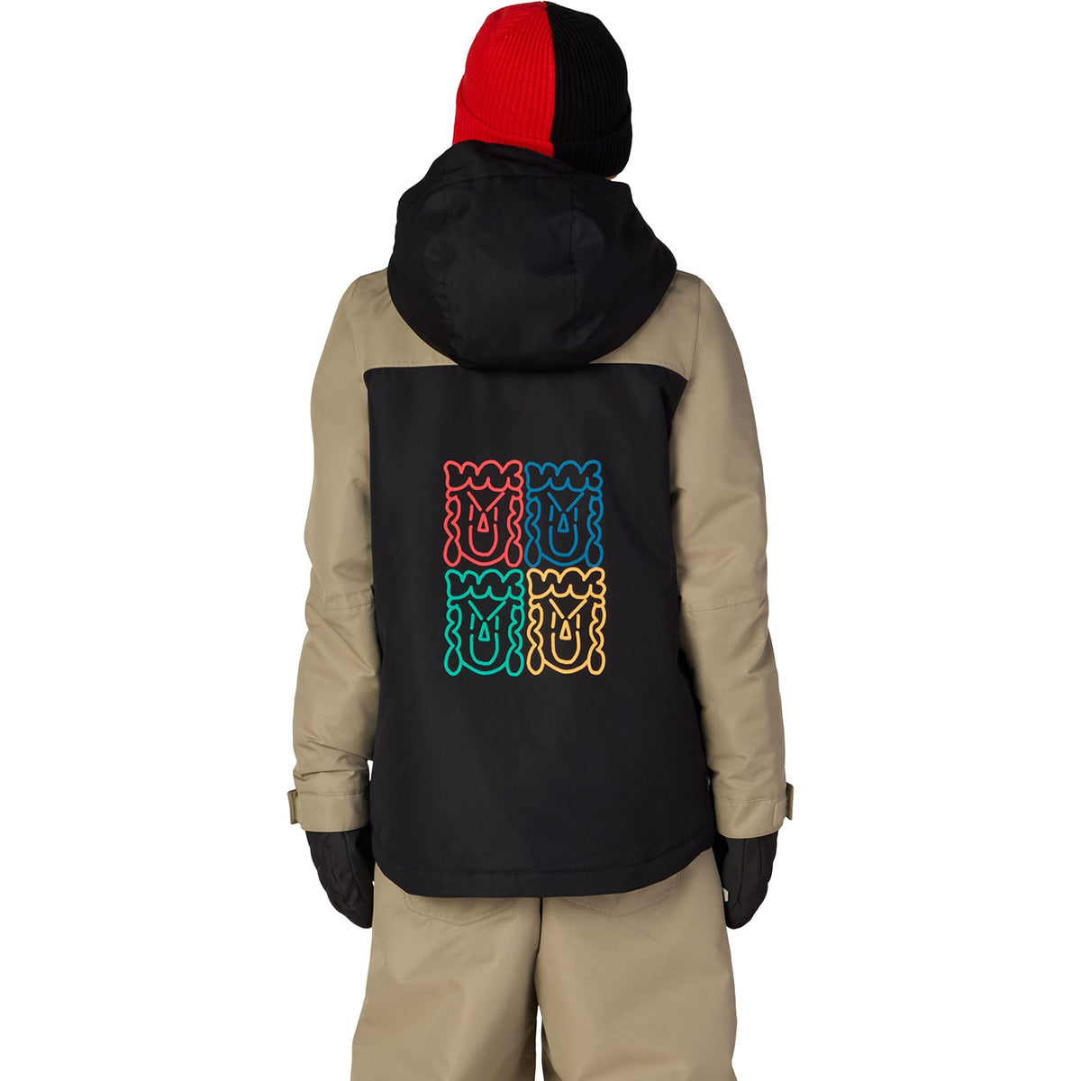 686 Youth Gateway Insulated Jacket Khaki Colorblock 2027 Youth Jackets