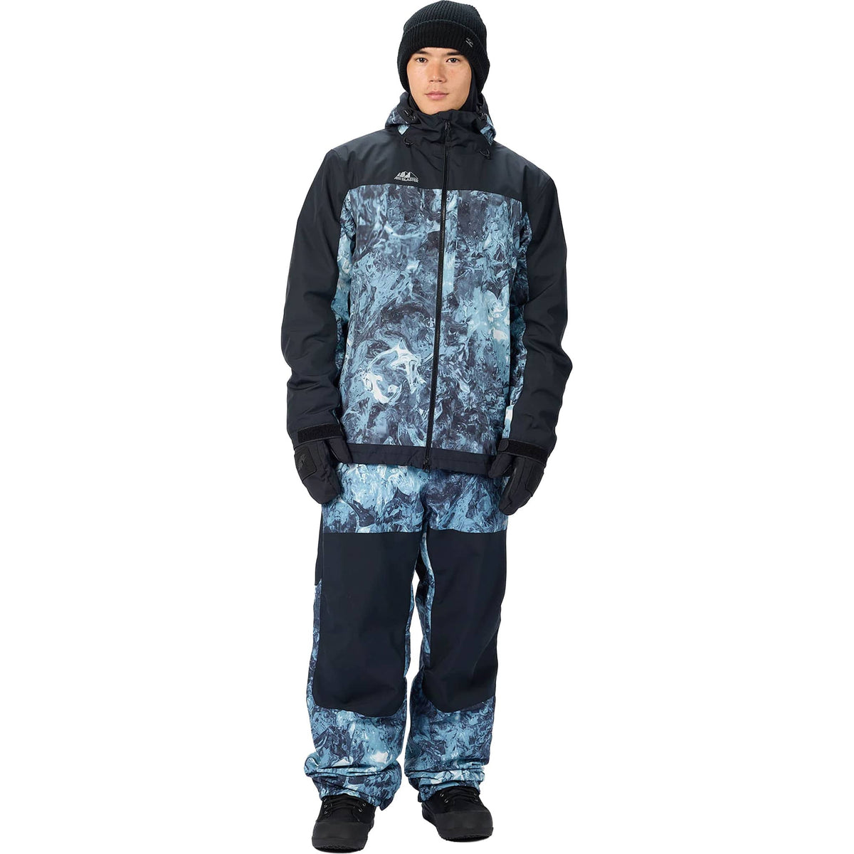 Airblaster Beast 2L Jacket Bode Black Ice 2027 Mens Snowboard Jackets