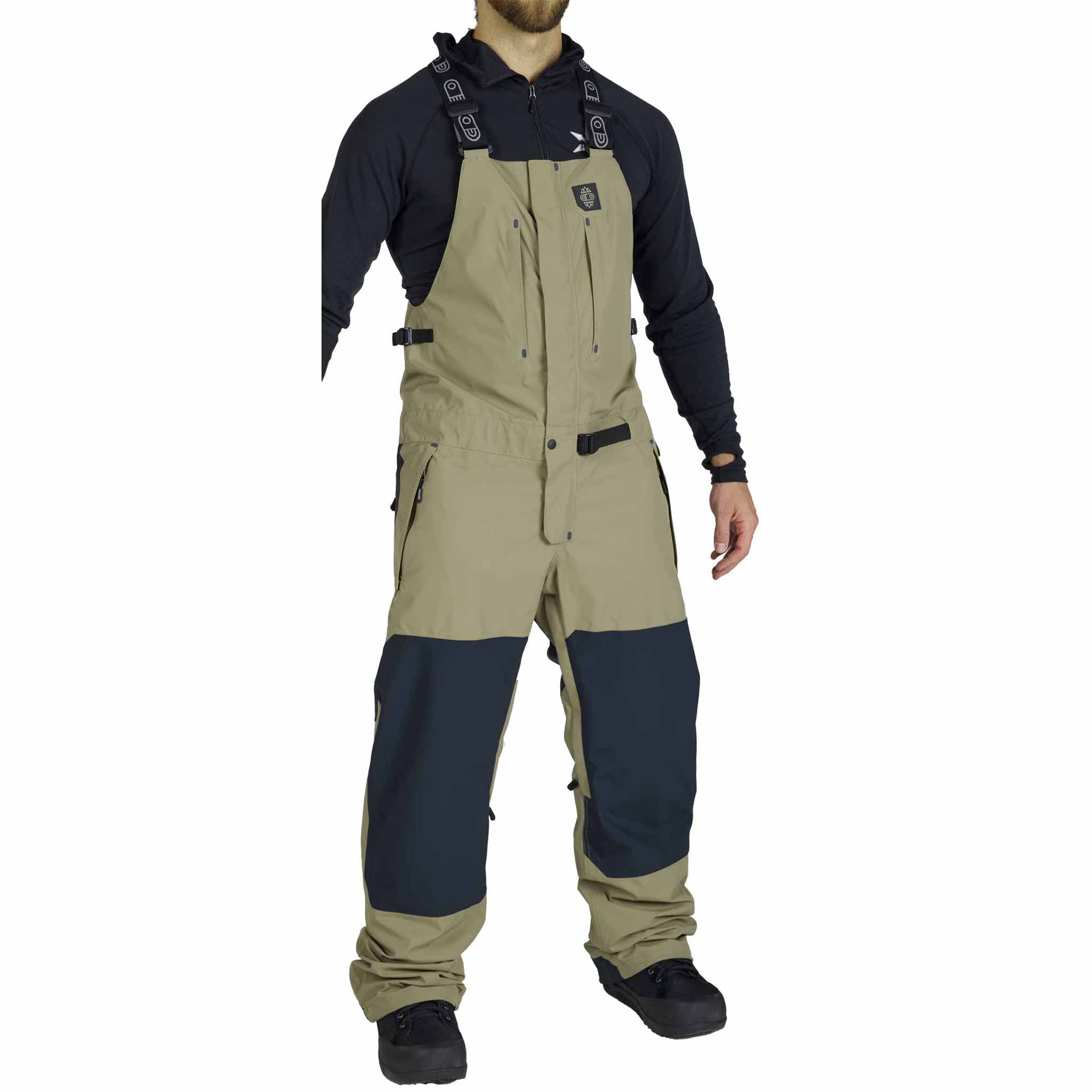 Airblaster Beast Bib Shroom Mens Snowboard Pants