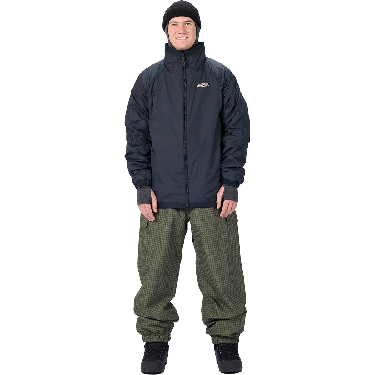 Airblaster Flipside Jacket Black Leopard 2027 Mens Snowboard Jackets