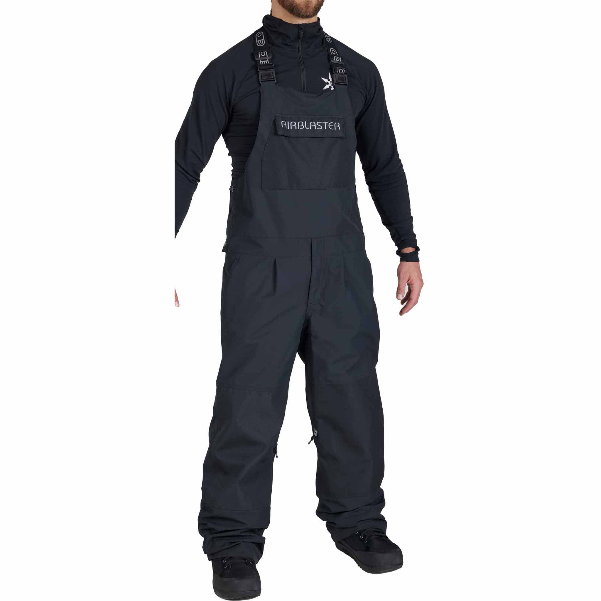 Airblaster Freedom Bib Black 2026 Mens Snowboard Pants