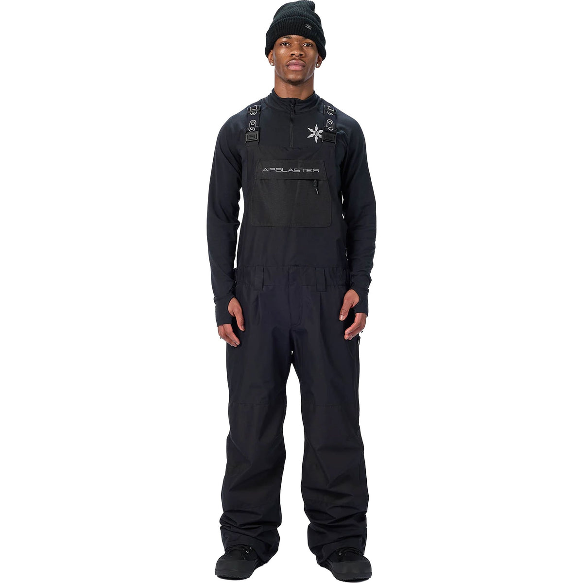 Airblaster Freedom Bib Black 2027 Mens Snowboard Pants