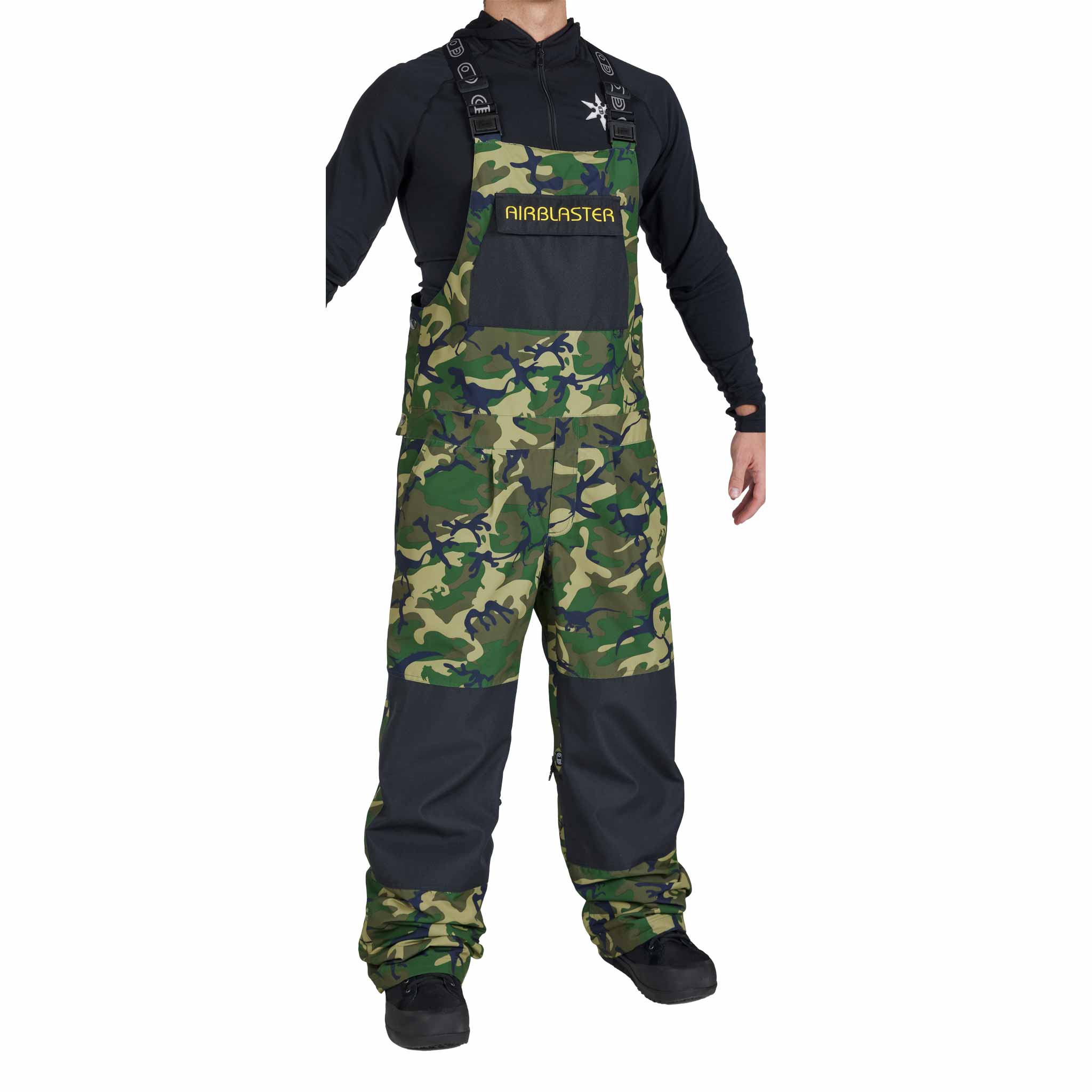 Airblaster Freedom Bib OG Dinoflage 2026 Mens Snowboard Pants