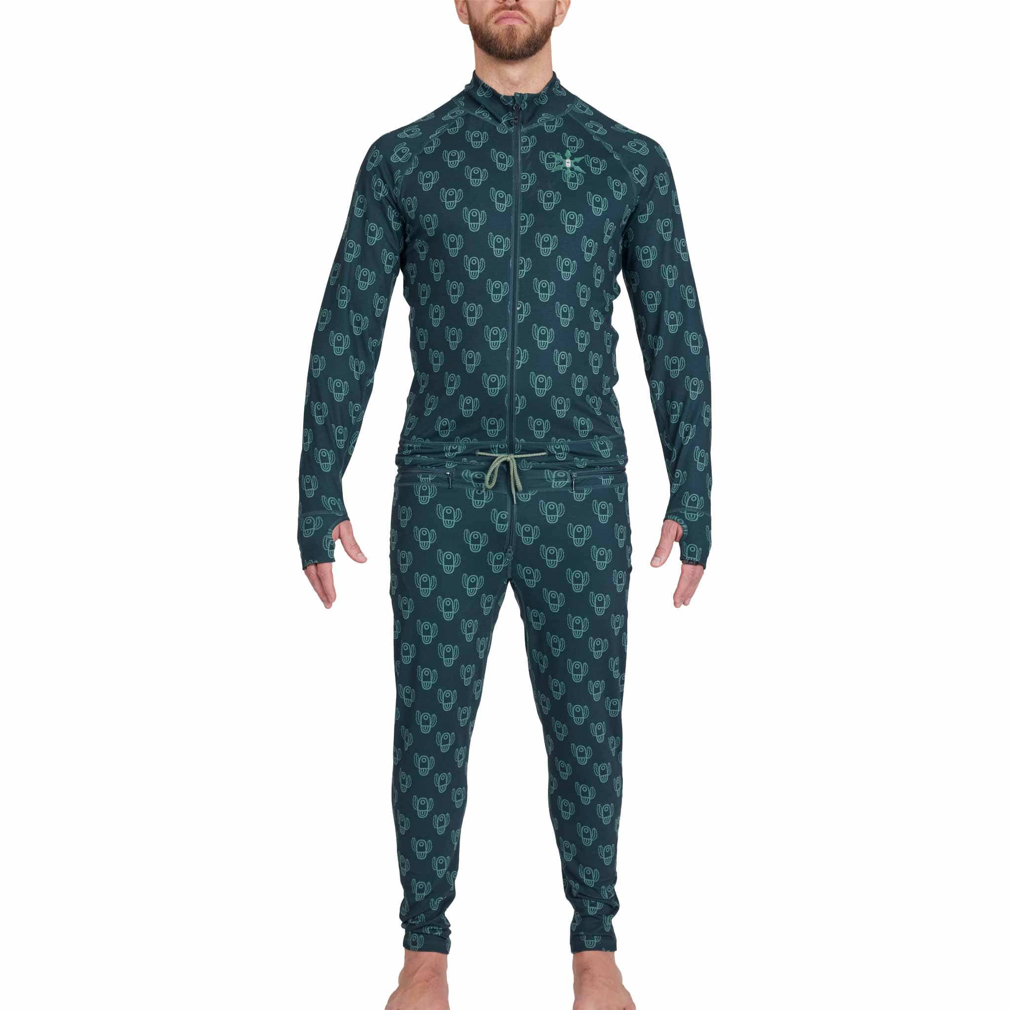 Airblaster Hoodless Ninja Suit Night Cactus Mens Thermal