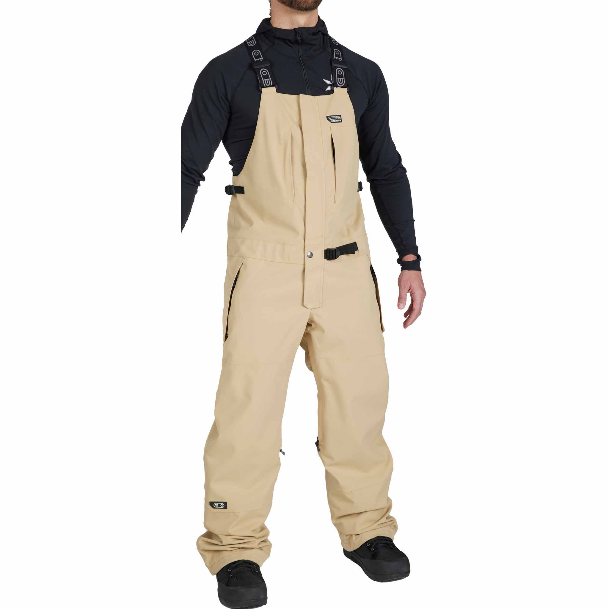 Airblaster Stretch Krill Bib Cocard Tan 2026 Mens Snowboard Pants