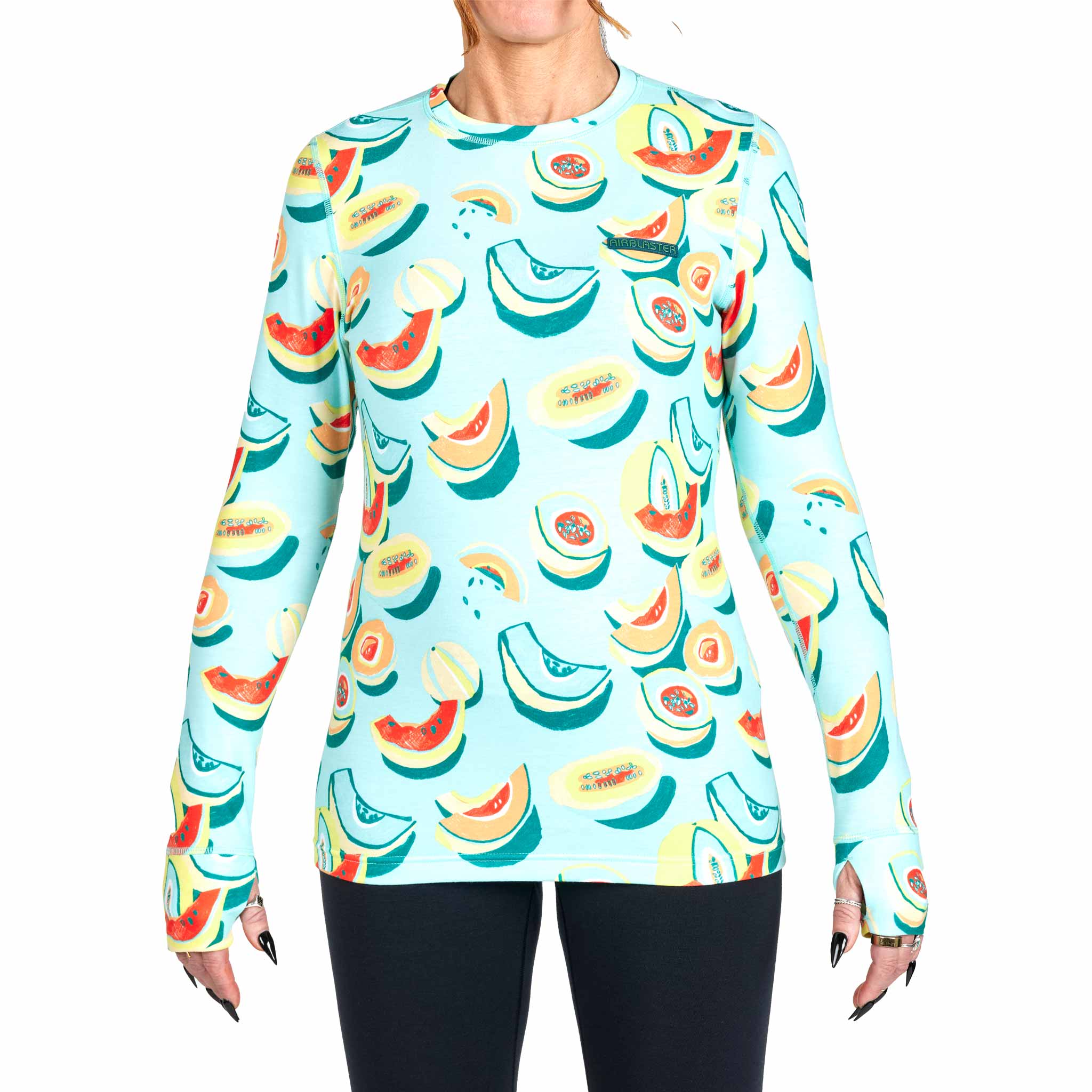 Airblaster Womens Base Layer Top Melons Womens Thermal
