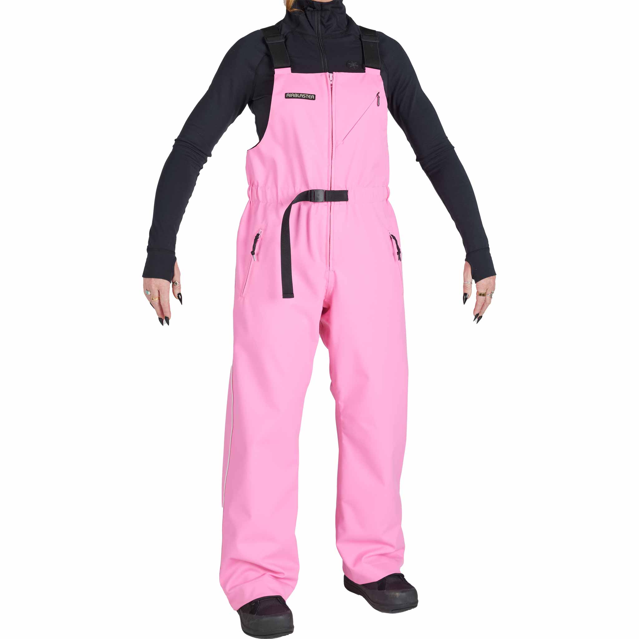 Airblaster Womens Every Body Bib Pink 2026 Womens Snowboard Pants