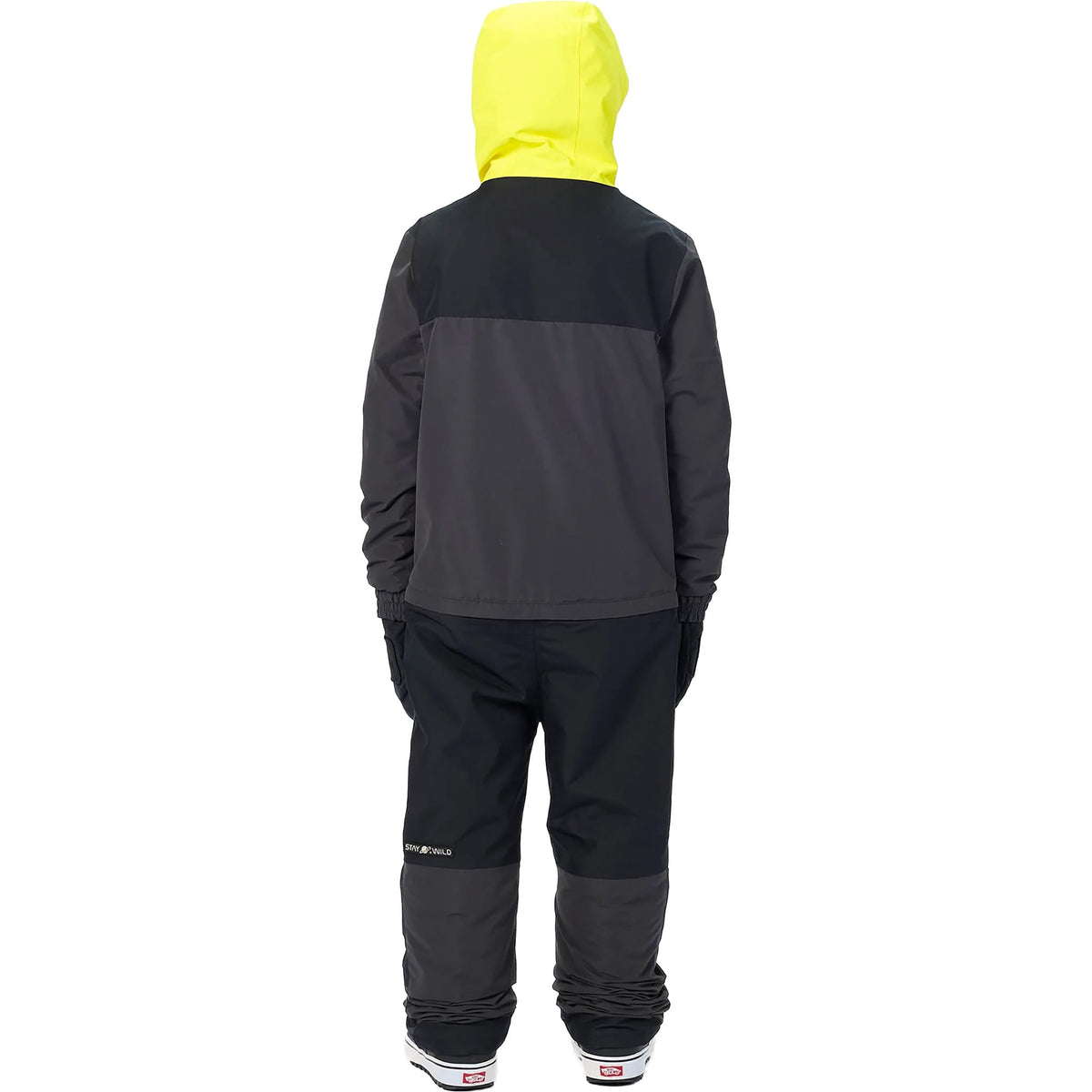 Airblaster Youth Freedom Suit Vintage Black Yellow 2027 Youth Jackets
