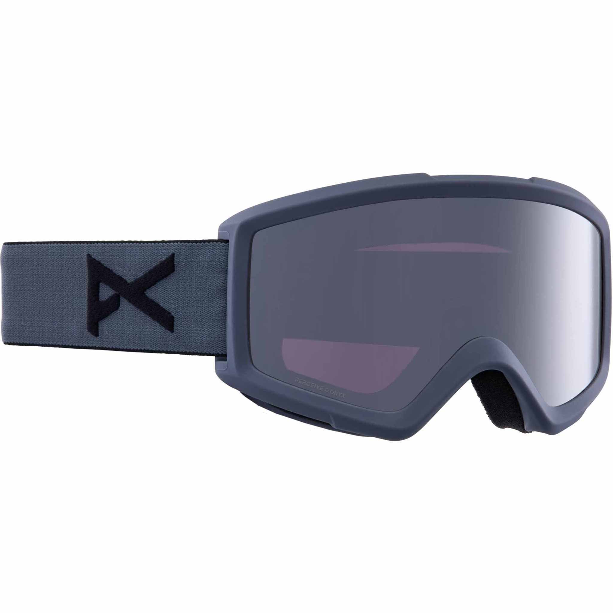 Anon Helix 2.0 Low Bridge Goggle + Bonus Lens Stealth Perceive Sunny Onyx 2026 Goggles