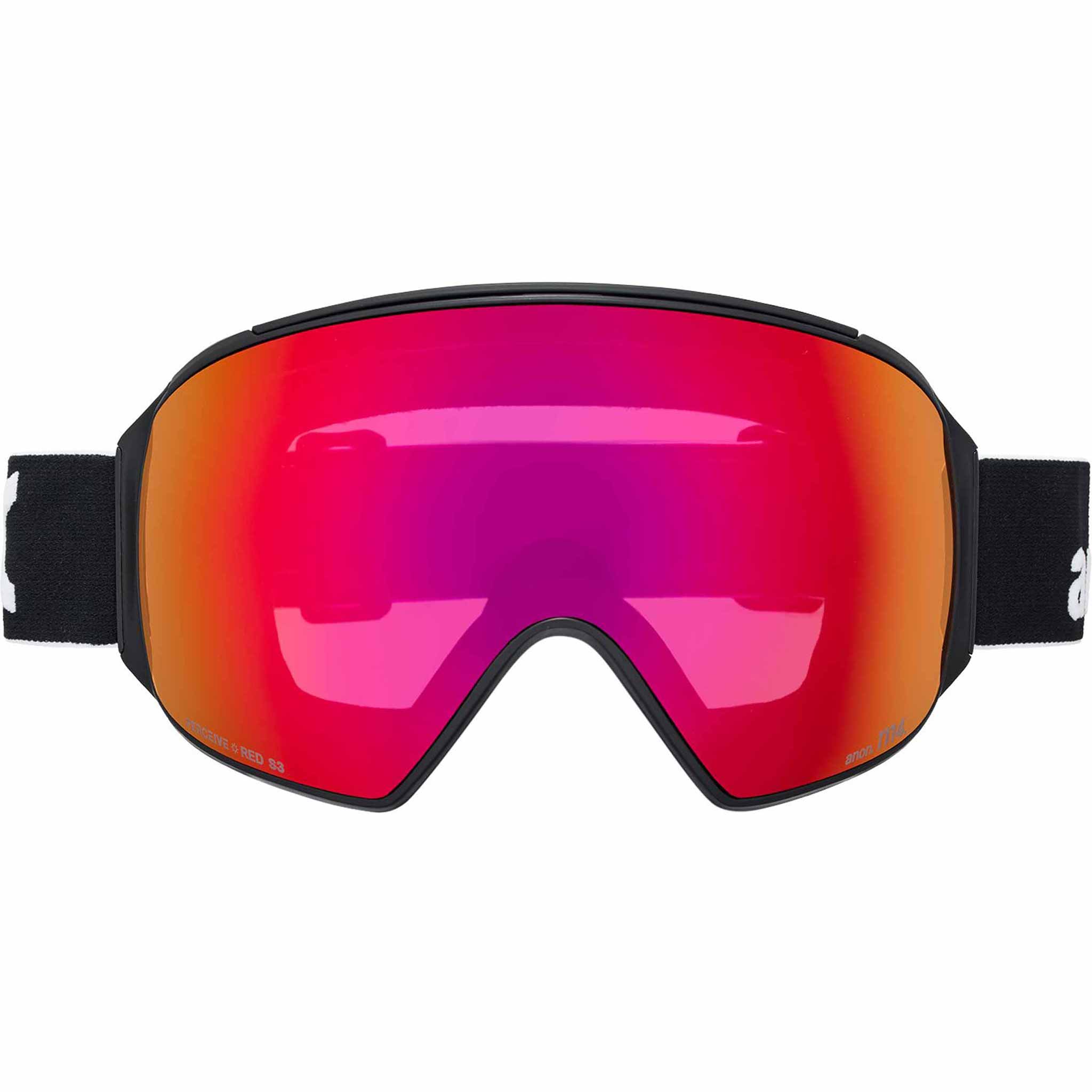 Anon M4 Toric Low Bridge Goggle + Bonus Lens + MFI Face Mask Black Perceive Sunny Red 2026 Goggles