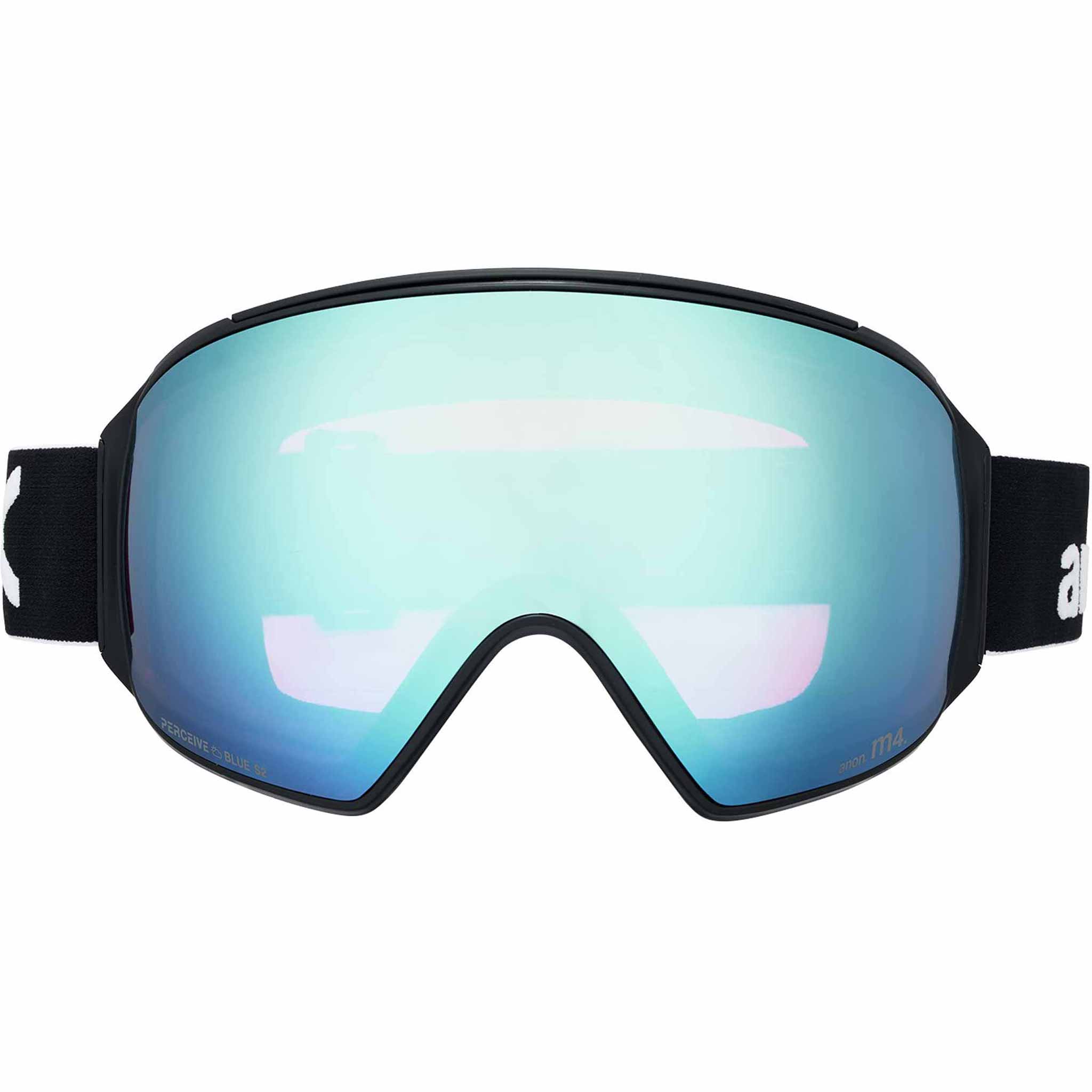 Anon M4 Toric Low Bridge Goggle + Bonus Lens + MFI Face Mask Black Perceive Variable Blue 2026 Goggles