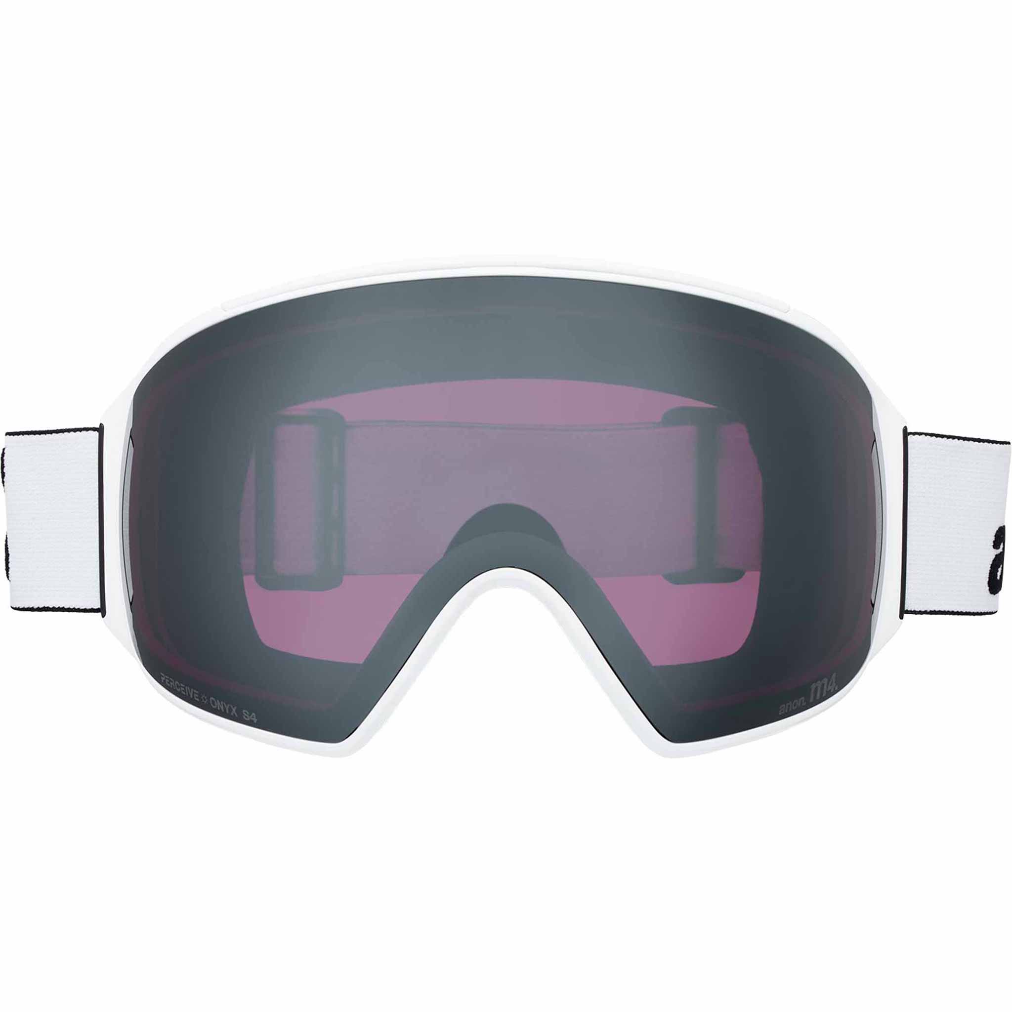 Anon M4 Toric Low Bridge Goggle + Bonus Lens + MFI Face Mask White Perceive Sunny Onyx 2026 Goggles