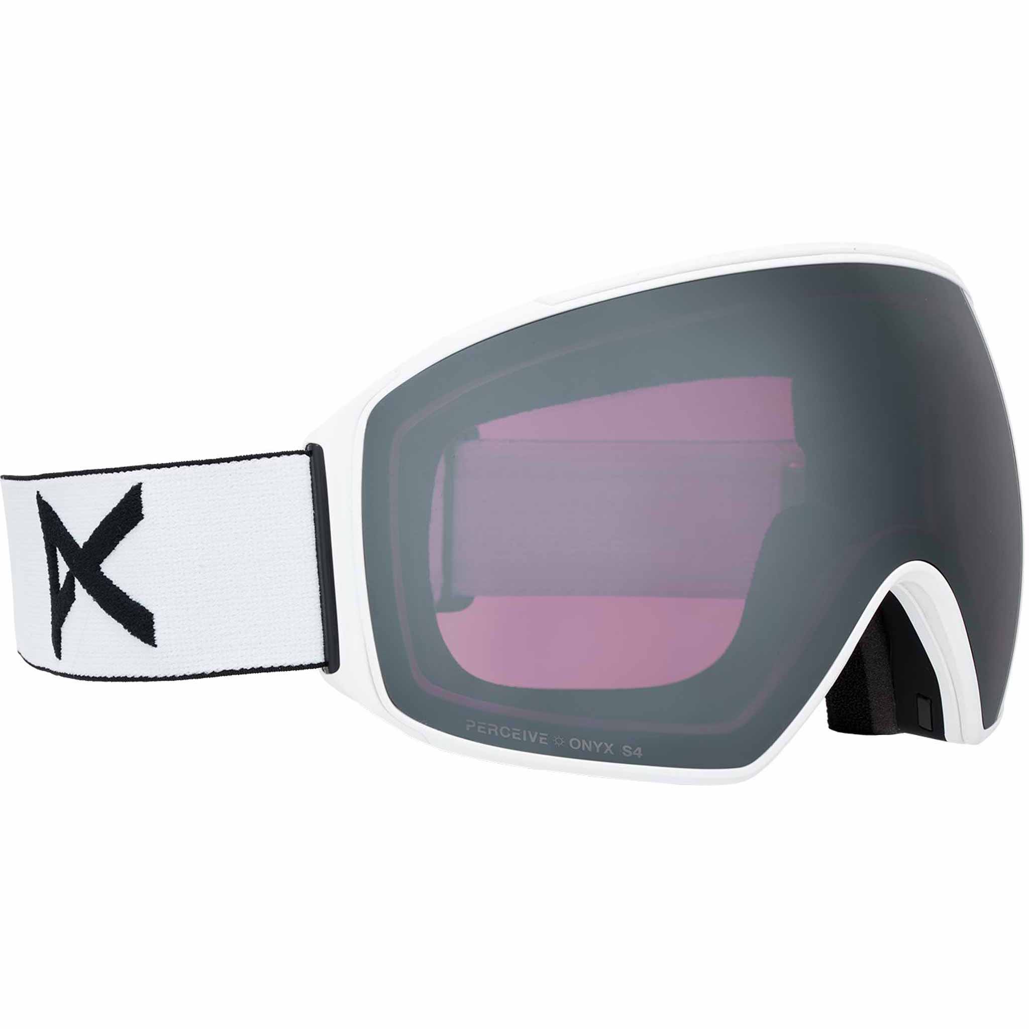 Anon M4 Toric Low Bridge Goggle + Bonus Lens + MFI Face Mask White Perceive Sunny Onyx 2026 Goggles