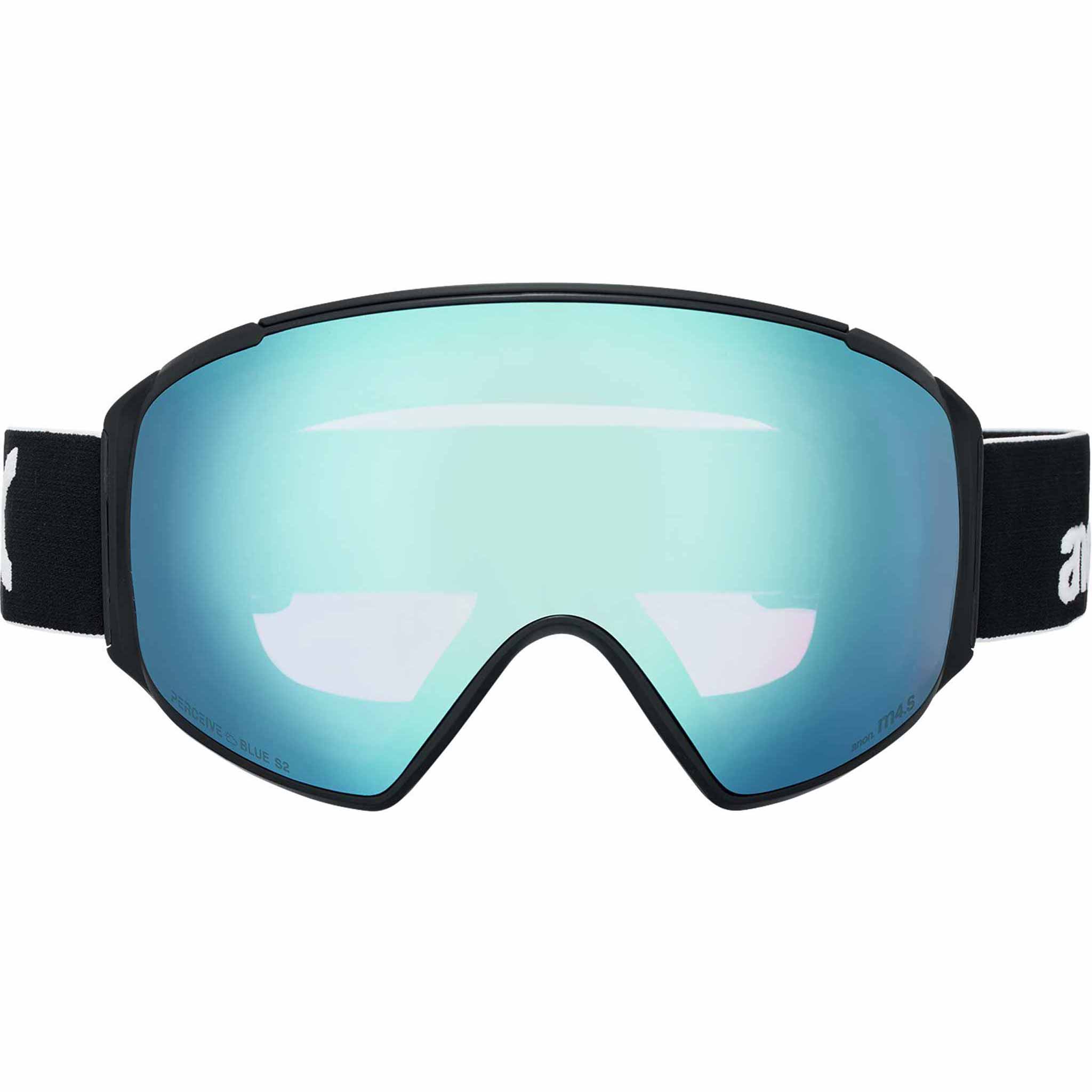 Anon M4S Toric Low Bridge Goggle + Bonus Lens + MFI Face Mask Black Perceive Variable Blue 2026 Goggles
