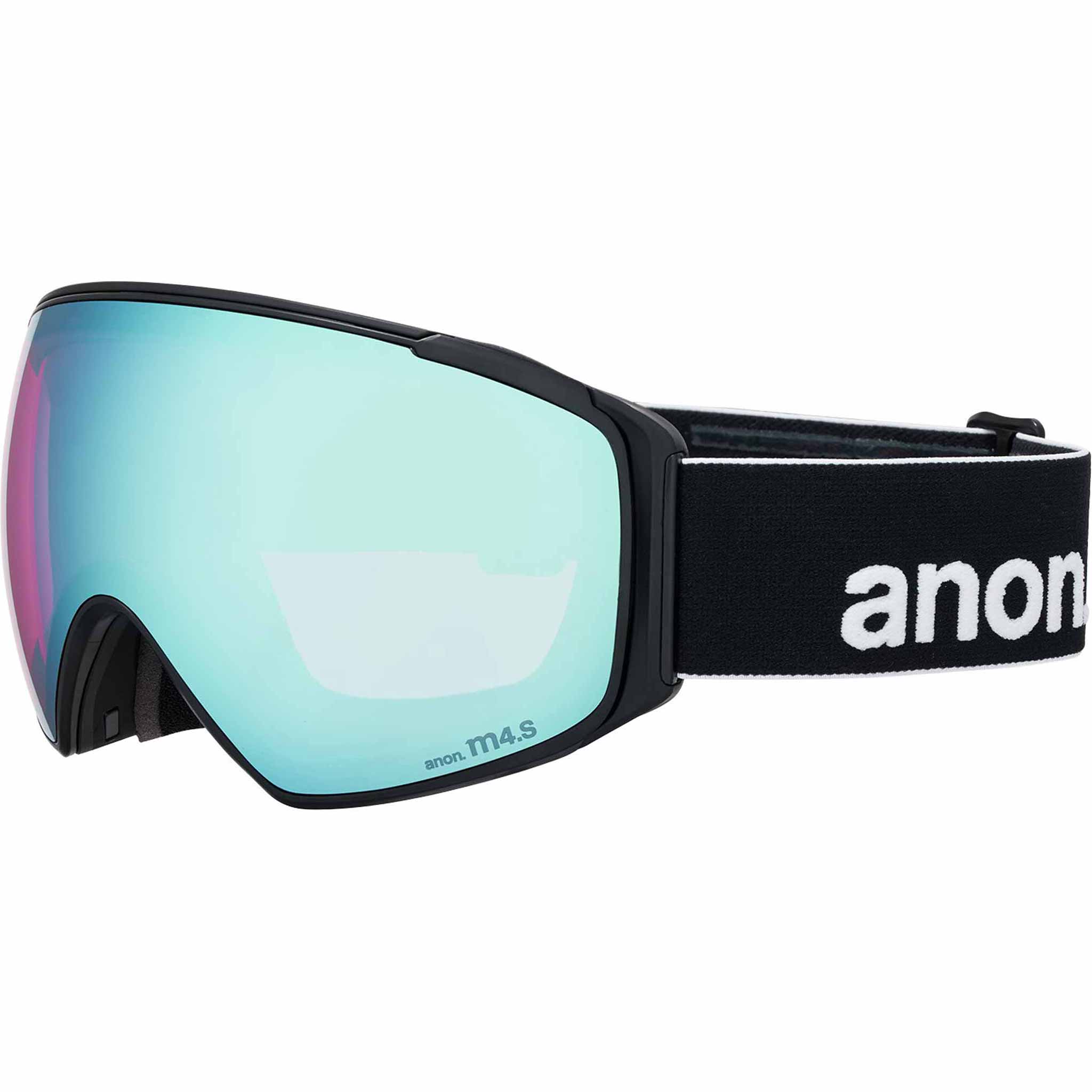 Anon M4S Toric Low Bridge Goggle + Bonus Lens + MFI Face Mask Black Perceive Variable Blue 2026 Goggles