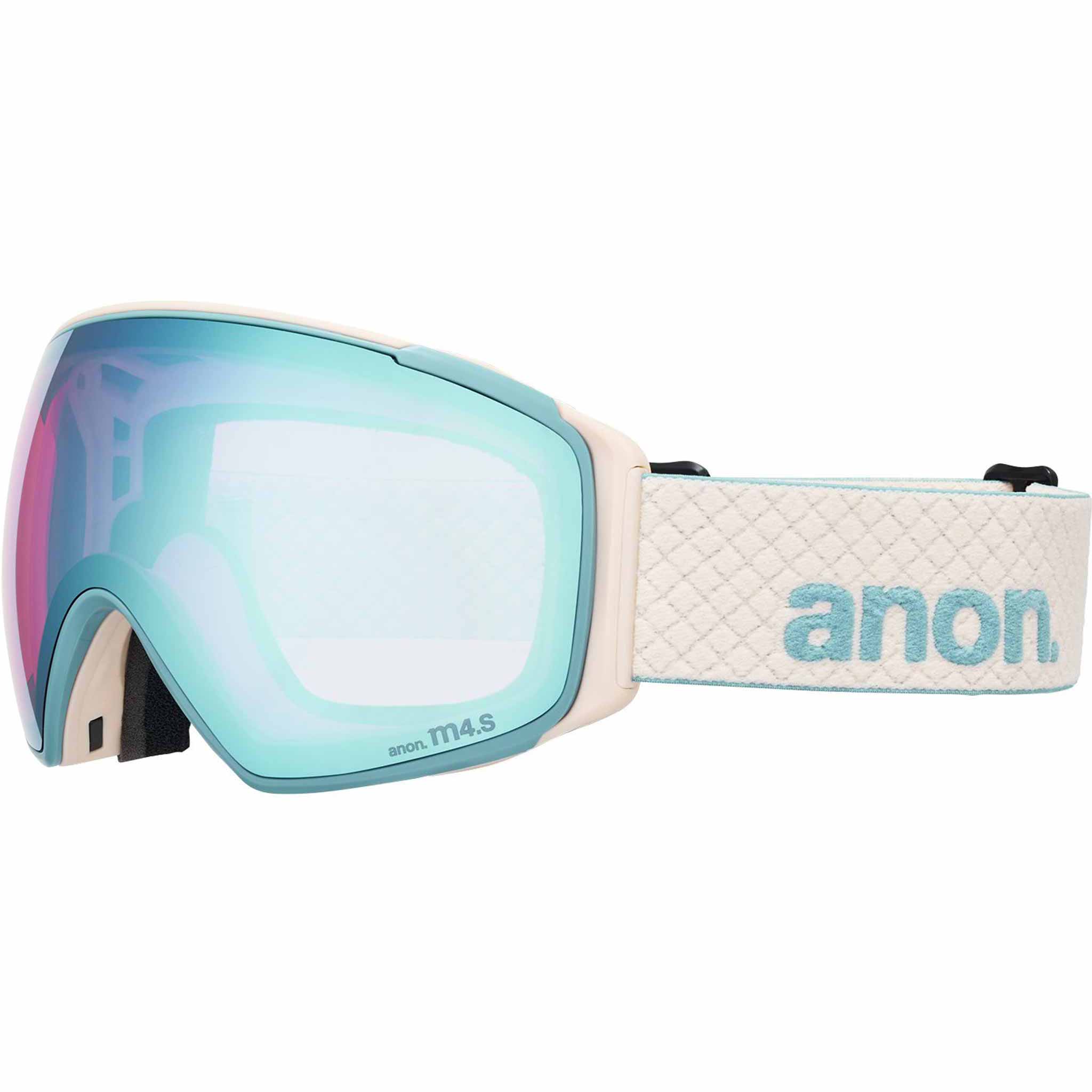 Anon M4S Toric Low Bridge Goggle + Bonus Lens + MFI Face Mask Oat Perceive Variable Blue 2026 Goggles