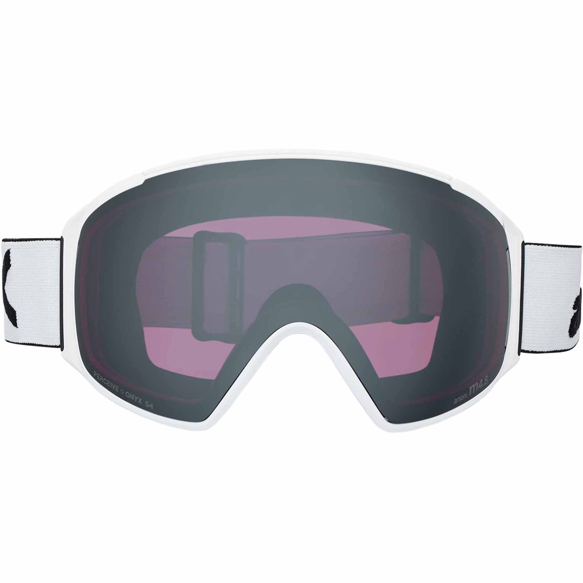Anon M4S Toric Low Bridge Goggle + Bonus Lens + MFI Face Mask White Perceive Sunny Onyx 2026 Goggles