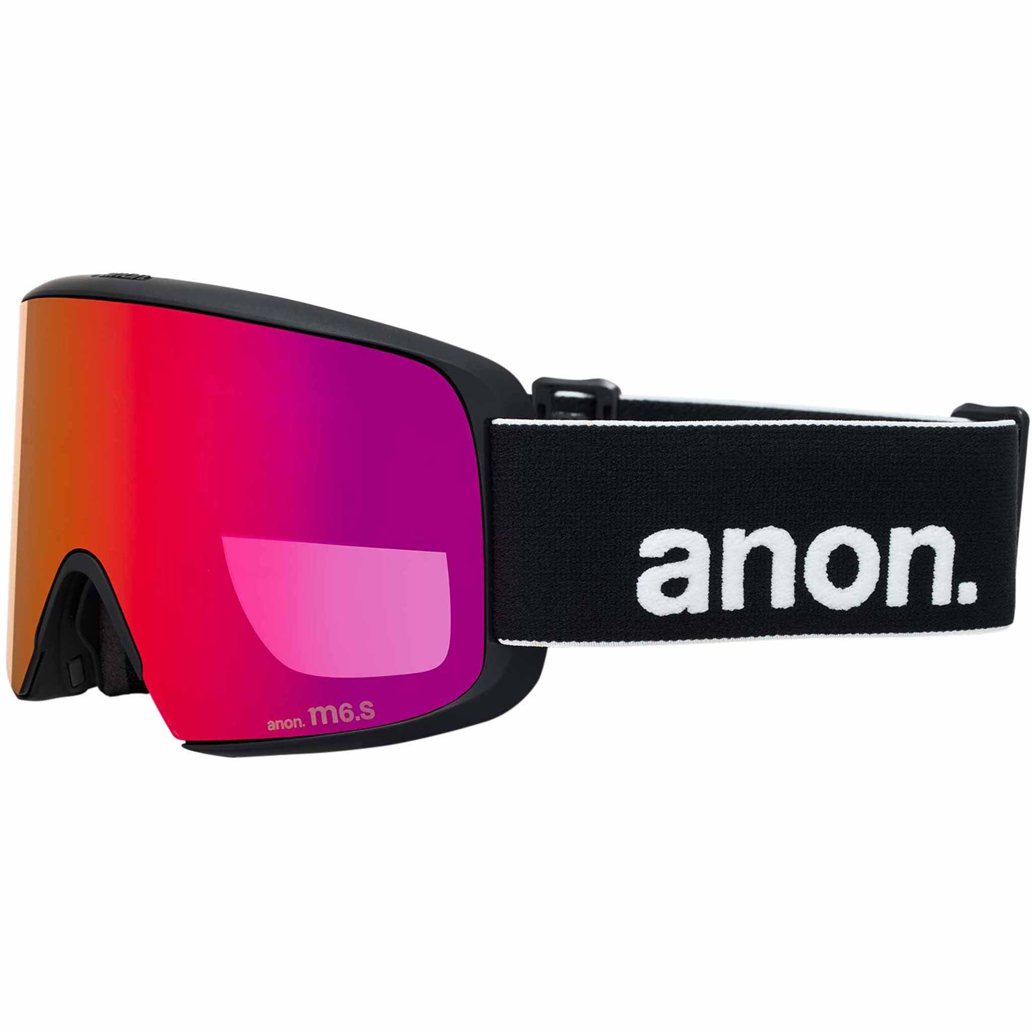 Anon M6S Low Bridge Goggle Black Perceive Sunny Red 2026 Goggles