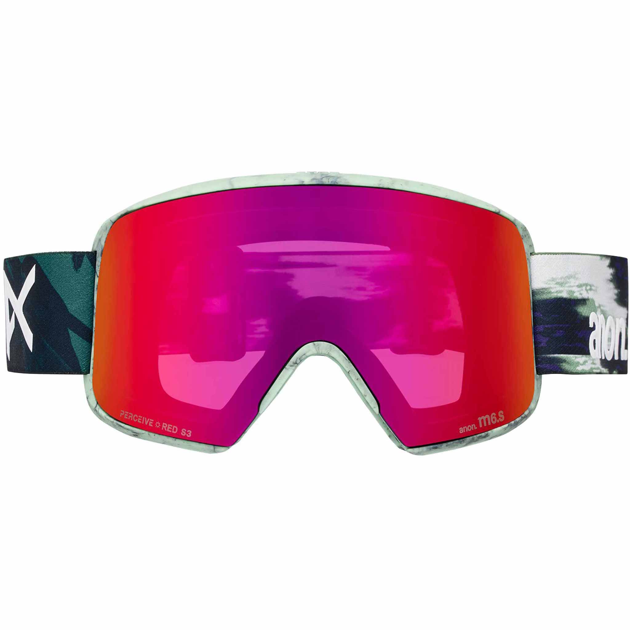 Anon M6S Low Bridge Goggle Family Tree Perceive Sunny Red 2026 Goggles