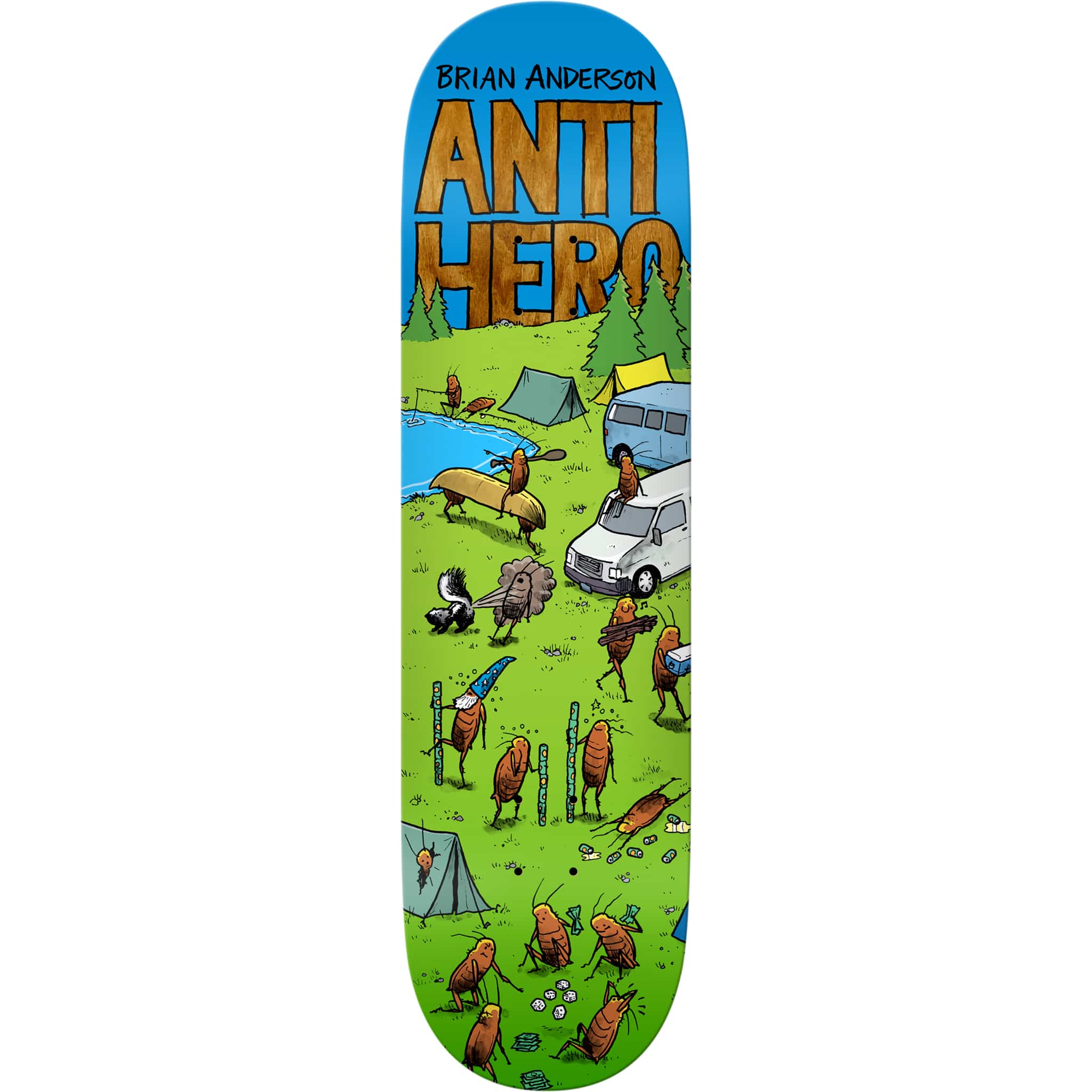 Anti Hero Brian Anderson Roached Out 2 Skateboard Deck 8.5" Skateboard