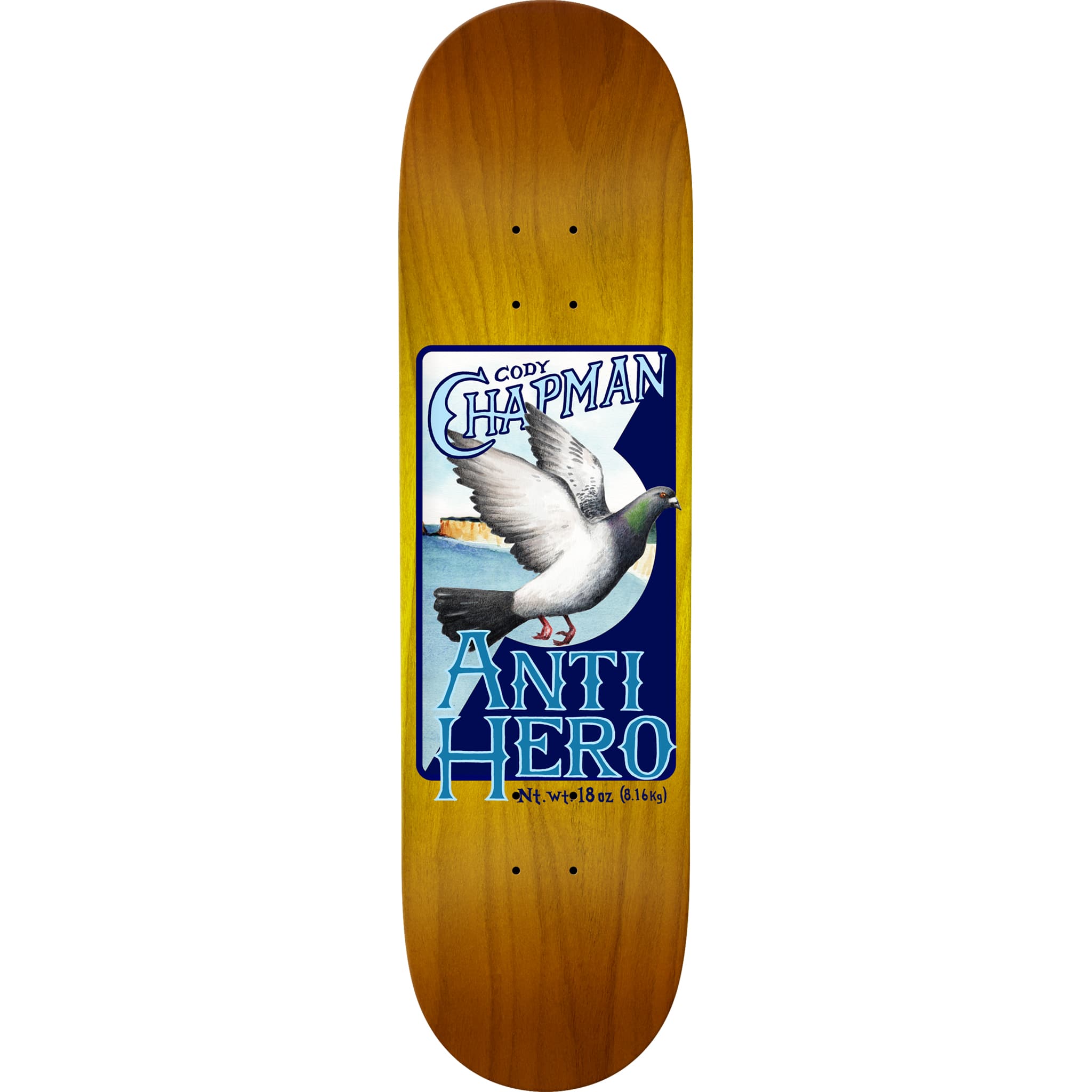 Anti Hero Cody Chapman Homers Skateboard Deck 8.32" Skateboard