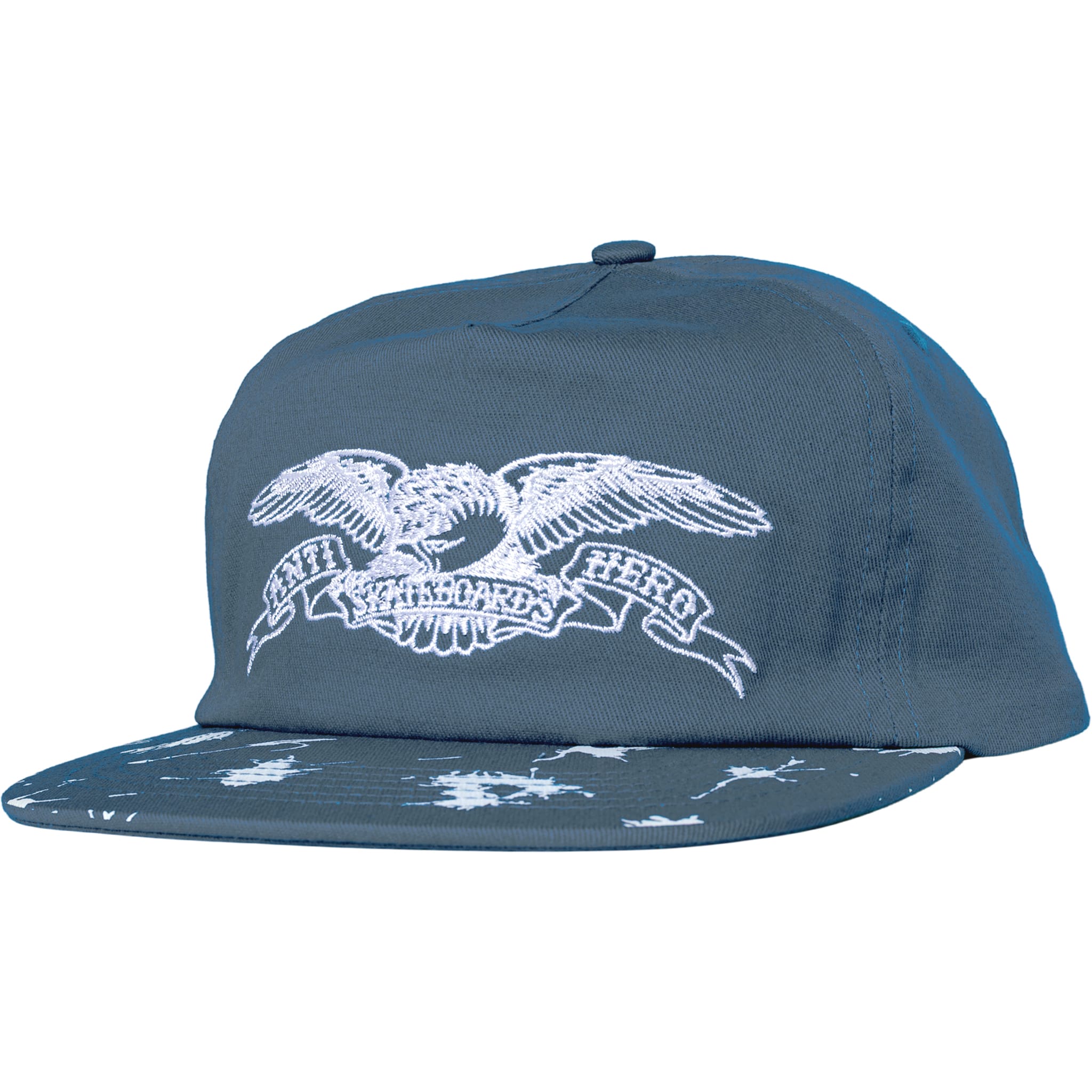 Anti Hero Damn You Basic Eagle Snapback Blue White Hats
